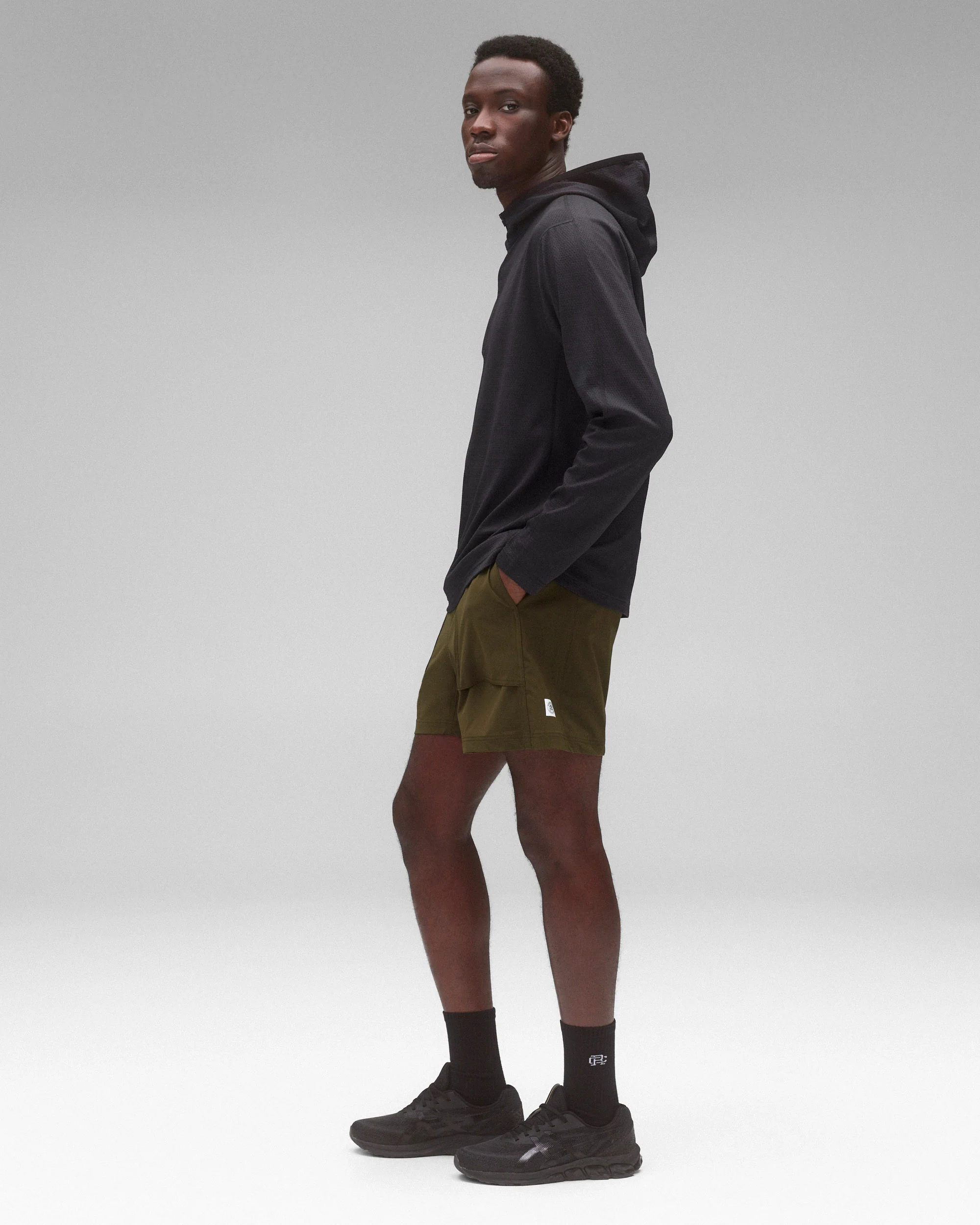 Stretch Nylon Utility Standard Swim Short 6