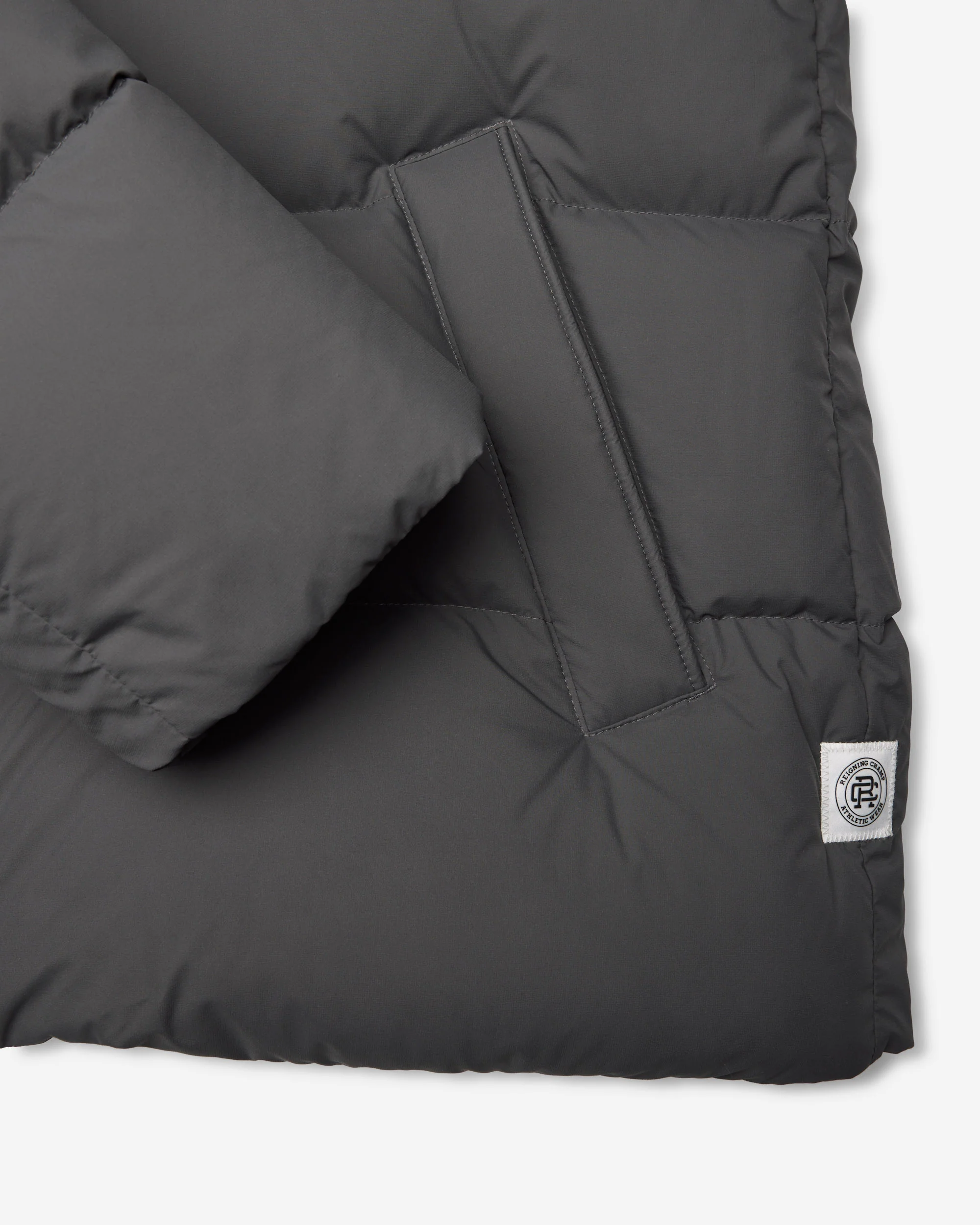 Matte Ripstop Franchise Hooded Down Jacket