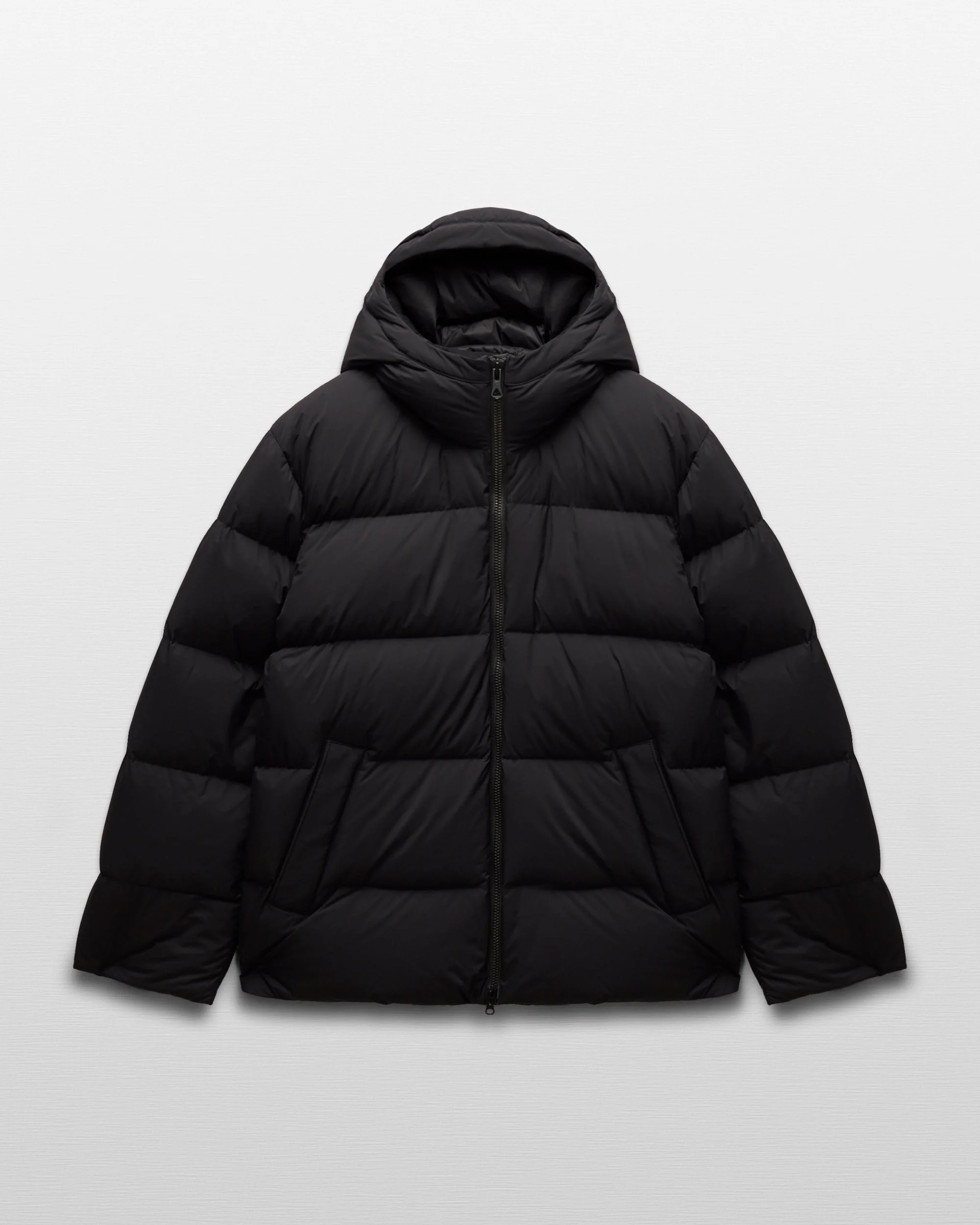 Matte Ripstop Franchise Hooded Down Jacket