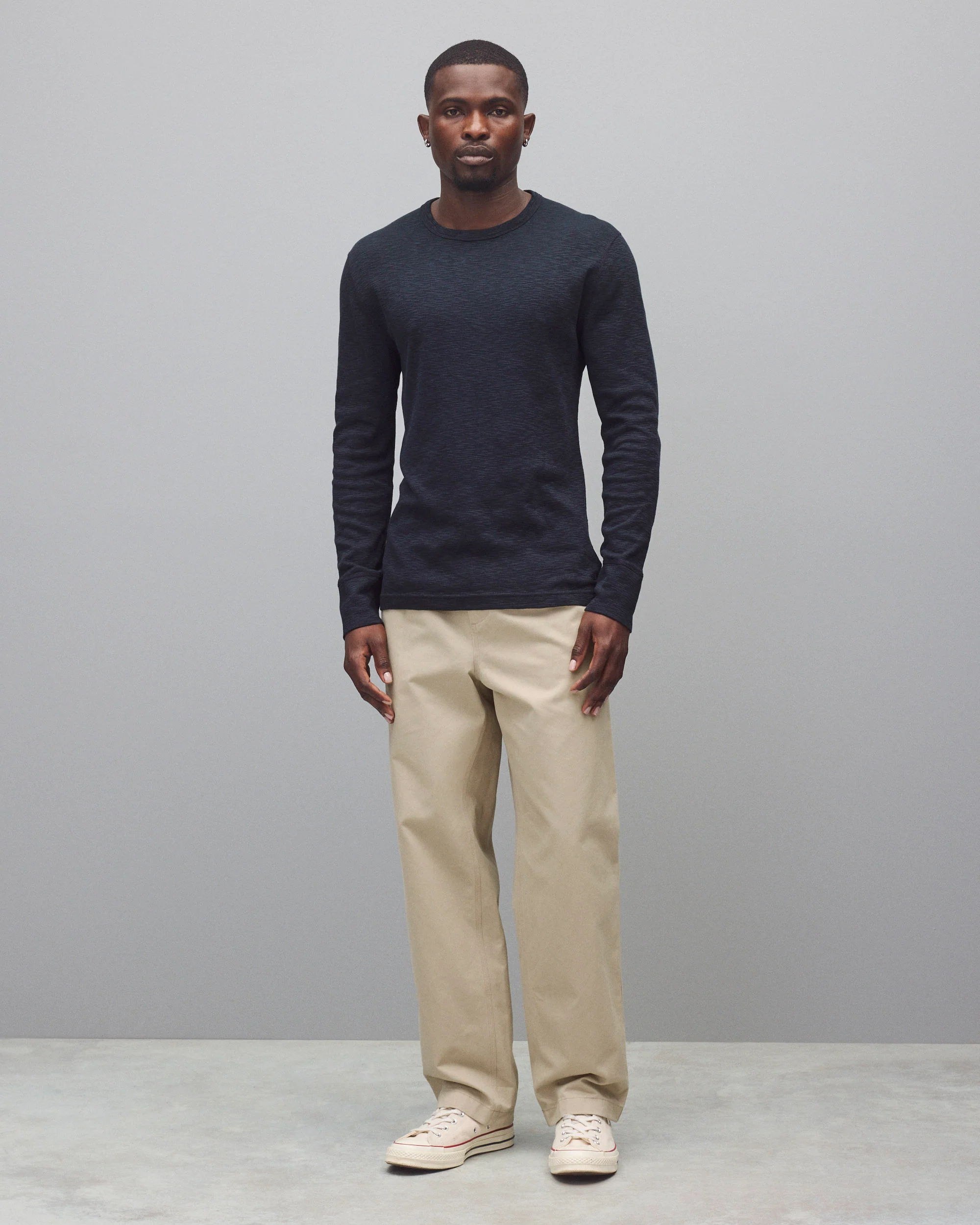 1x1 Slub Slim Long Sleeve