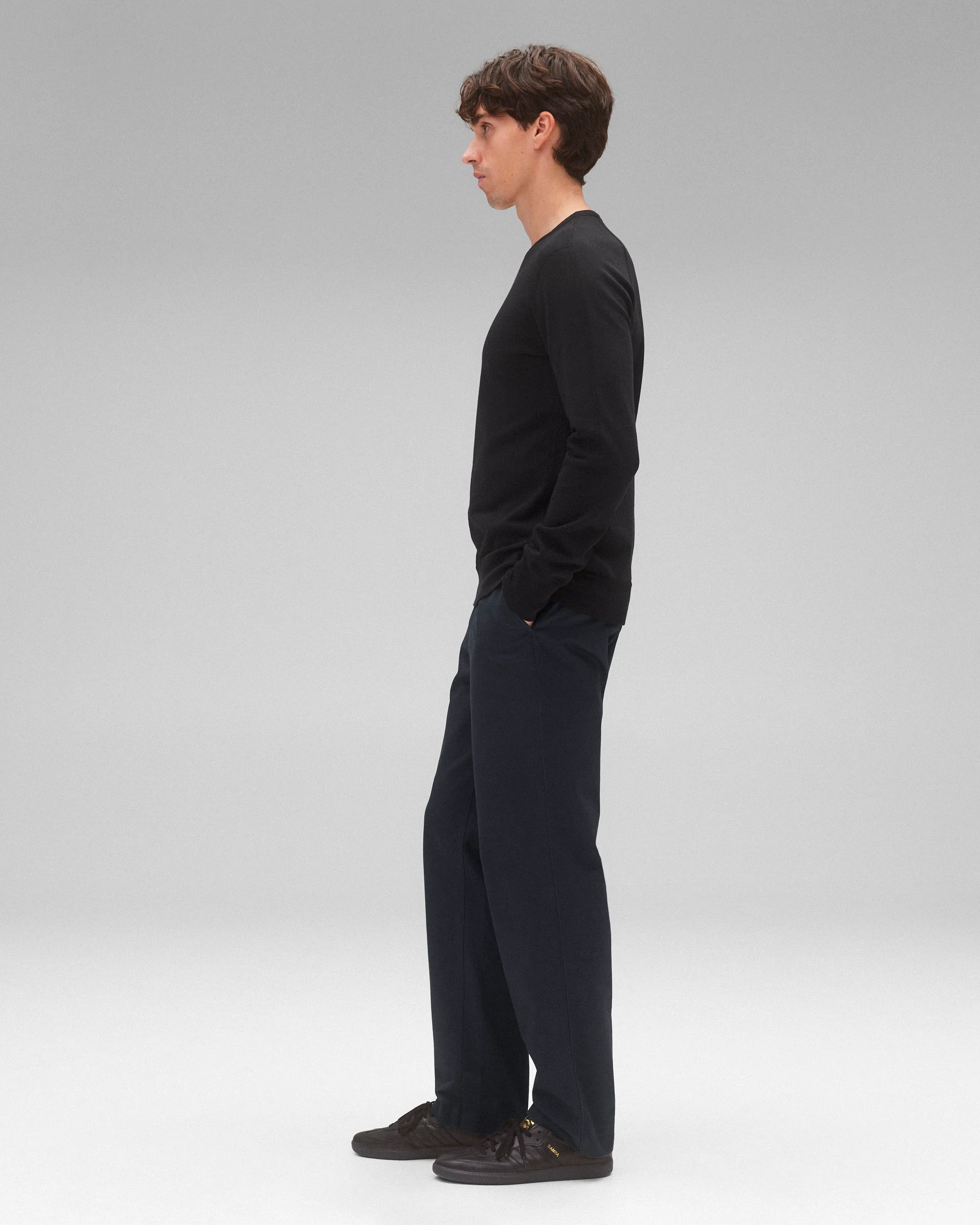 Lightweight Terry Slim Crewneck - Vault