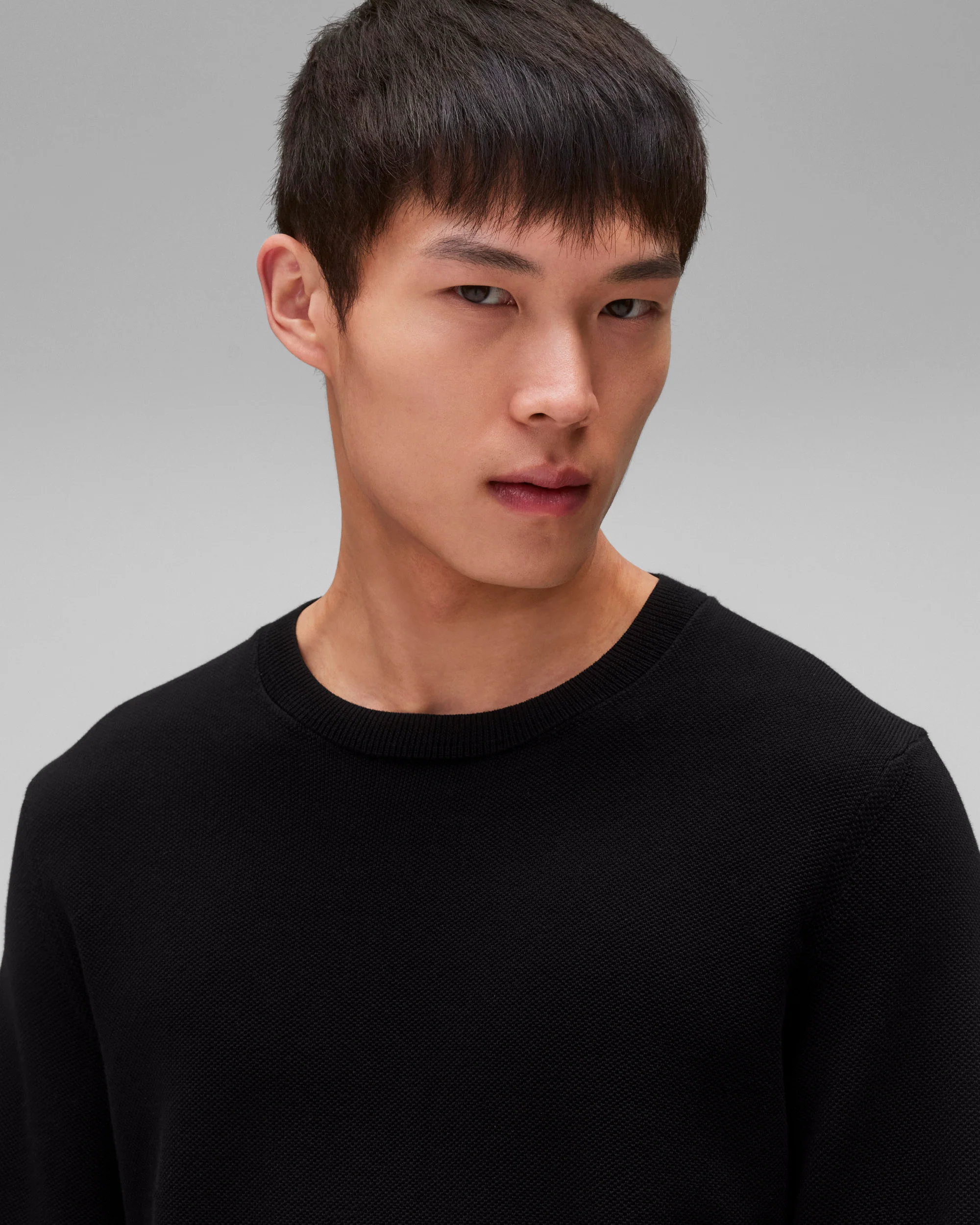 Supima Pique Ace Crewneck