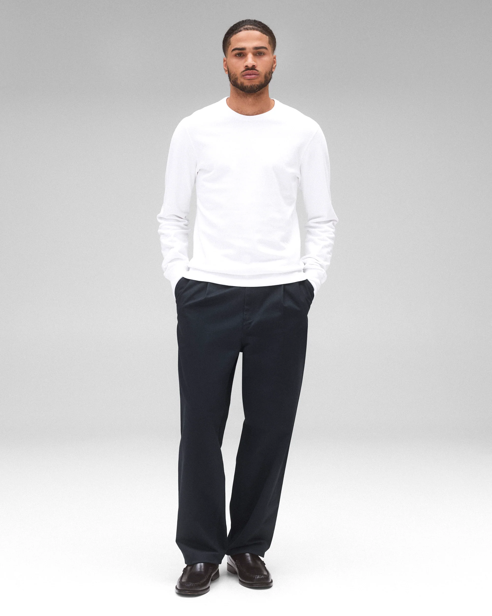 Lightweight Terry Slim Crewneck - Vault