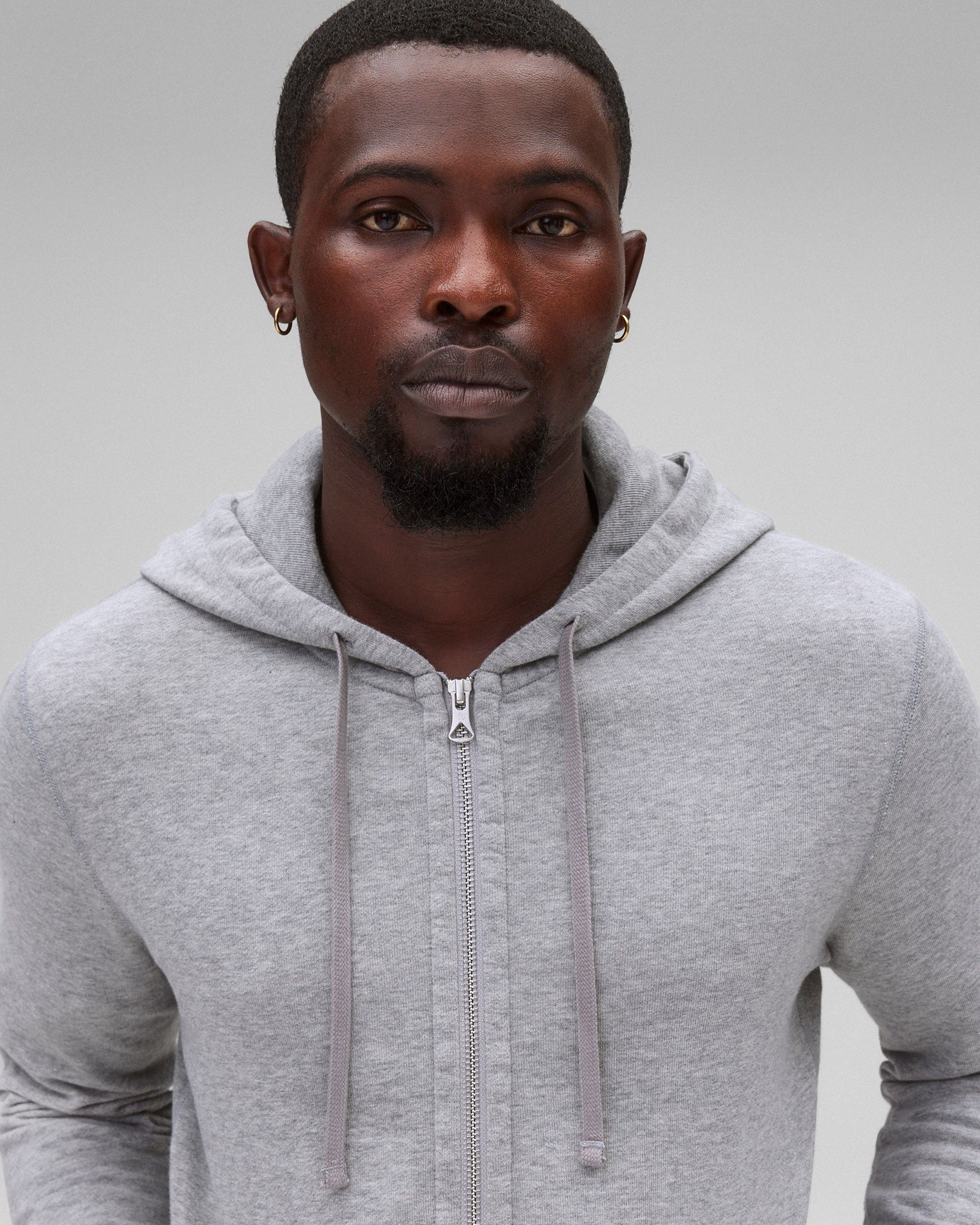 Lightweight Terry Slim Zip Hoodie - Vault