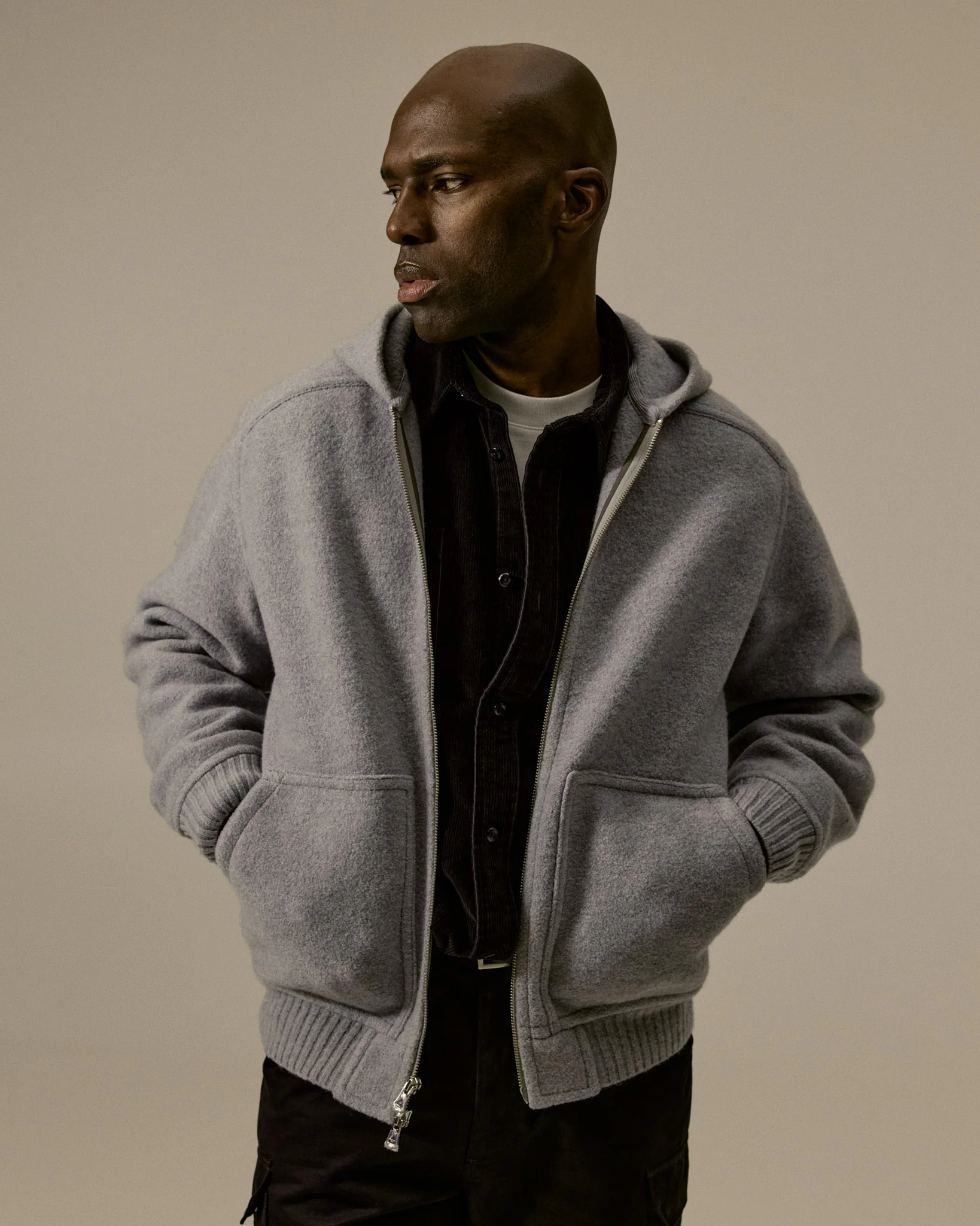Boiled Wool Rush Standard Hooded Jacket