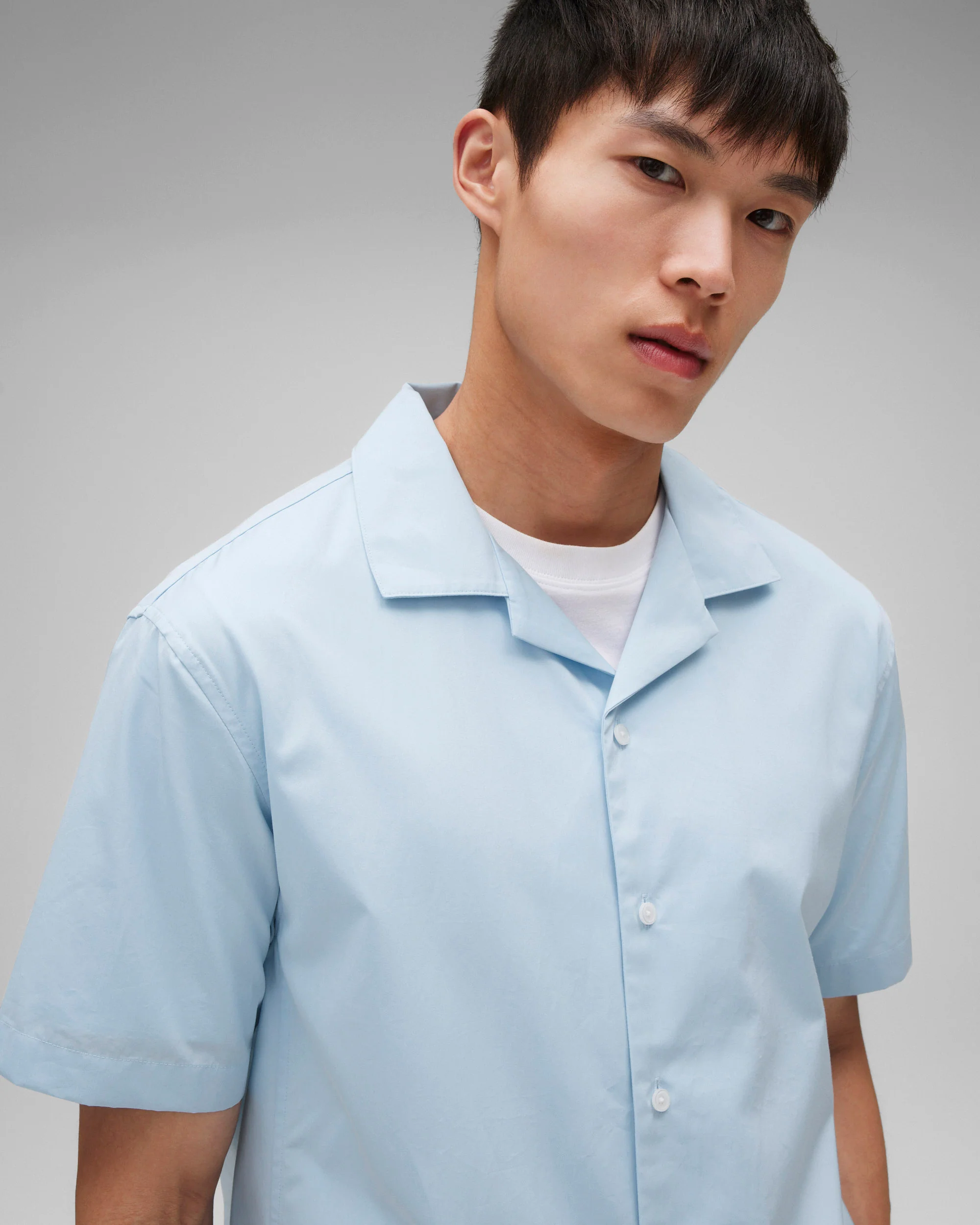 Cotton Poplin Palermo Relaxed Camp Shirt