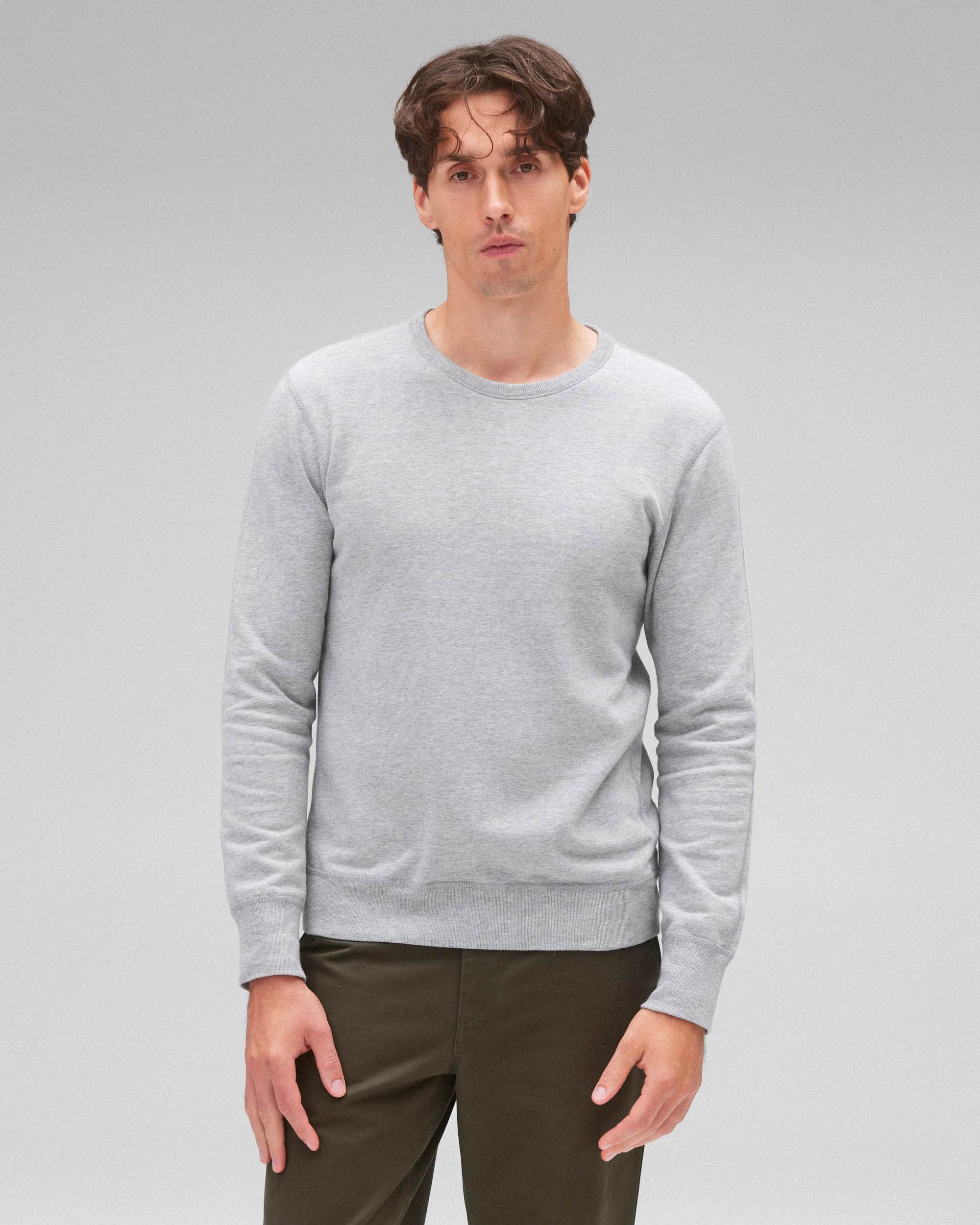 Lightweight Terry Slim Crewneck - Vault