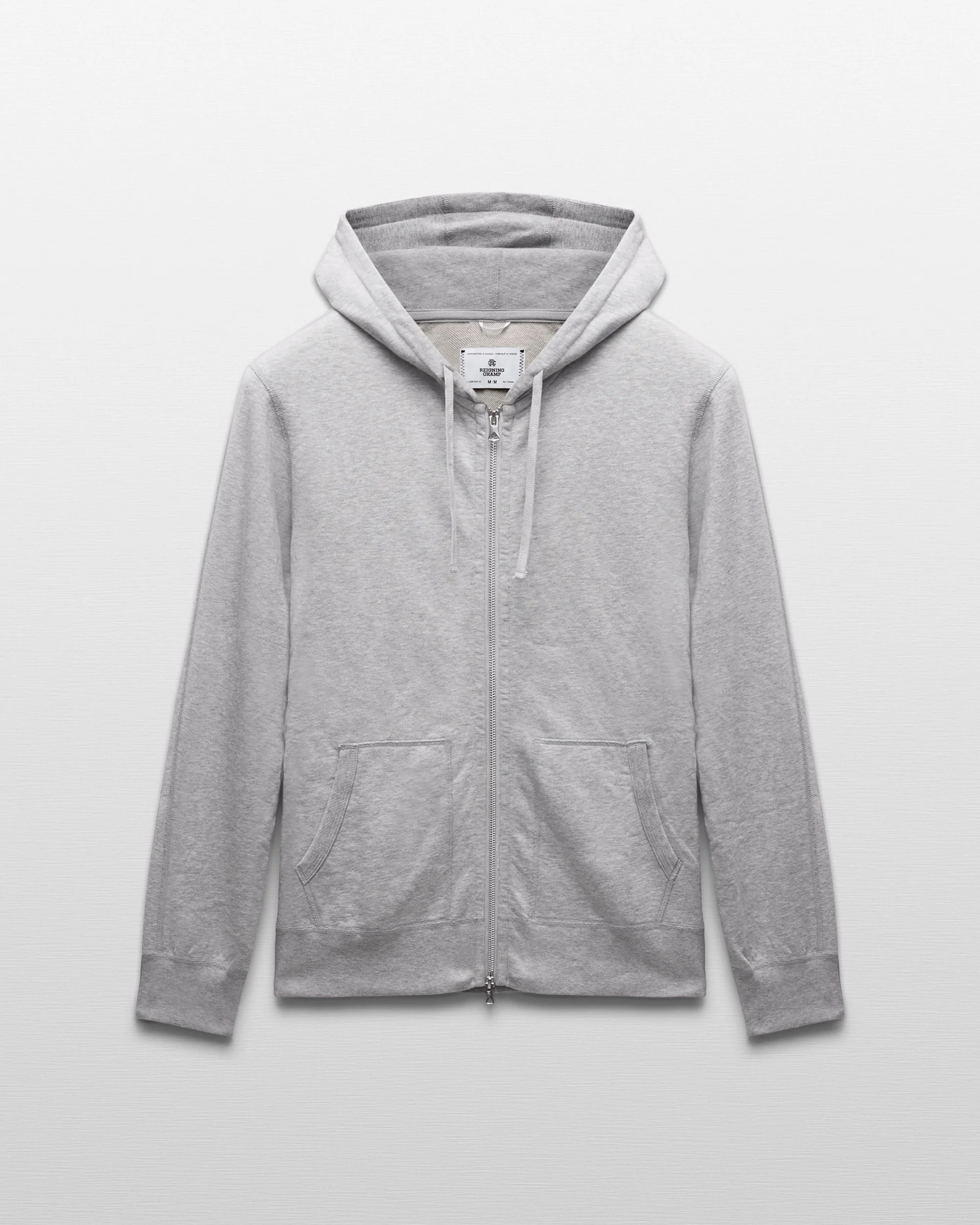 Lightweight Terry Slim Zip Hoodie - Vault