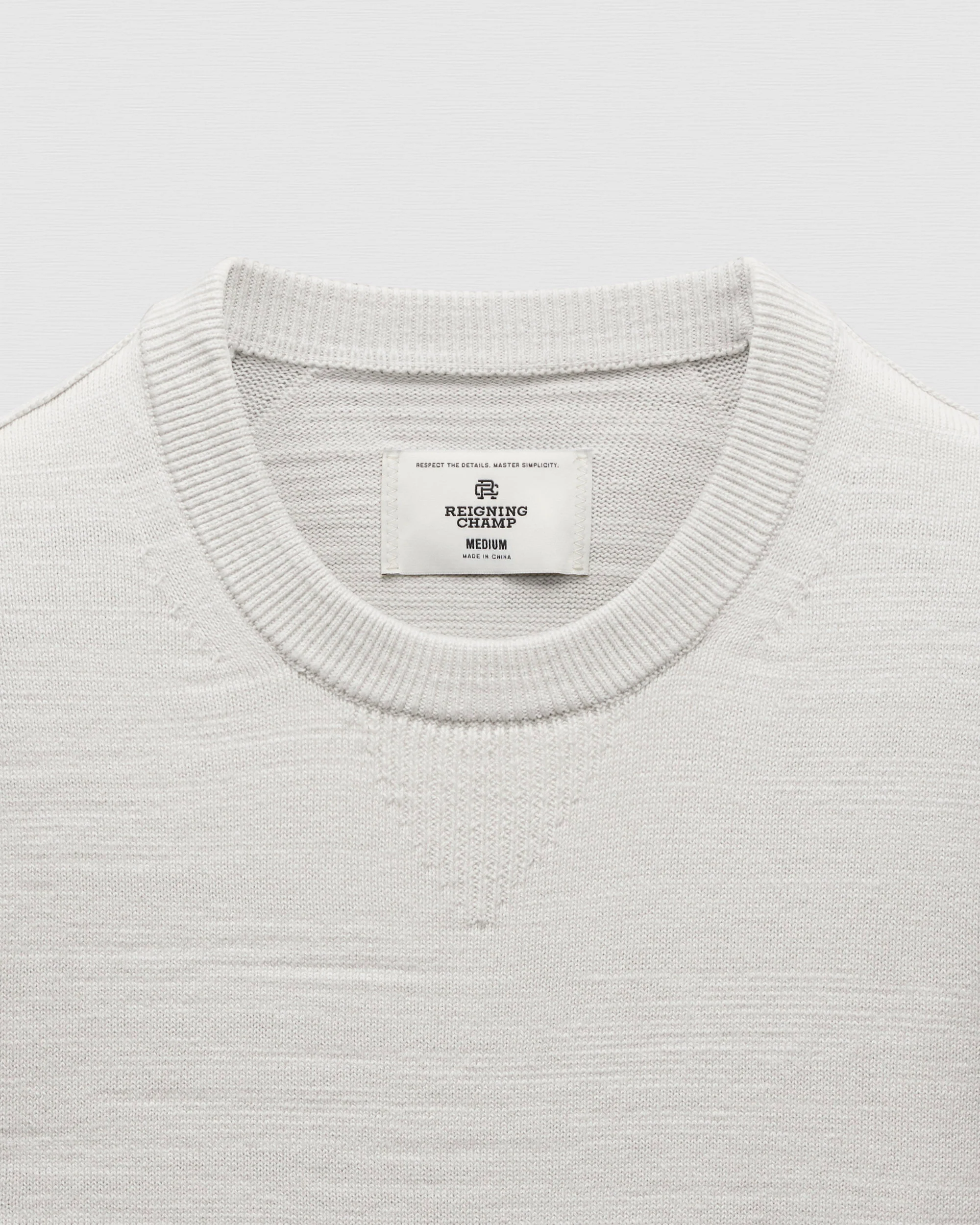 Cotton Slub Laurel Crewneck