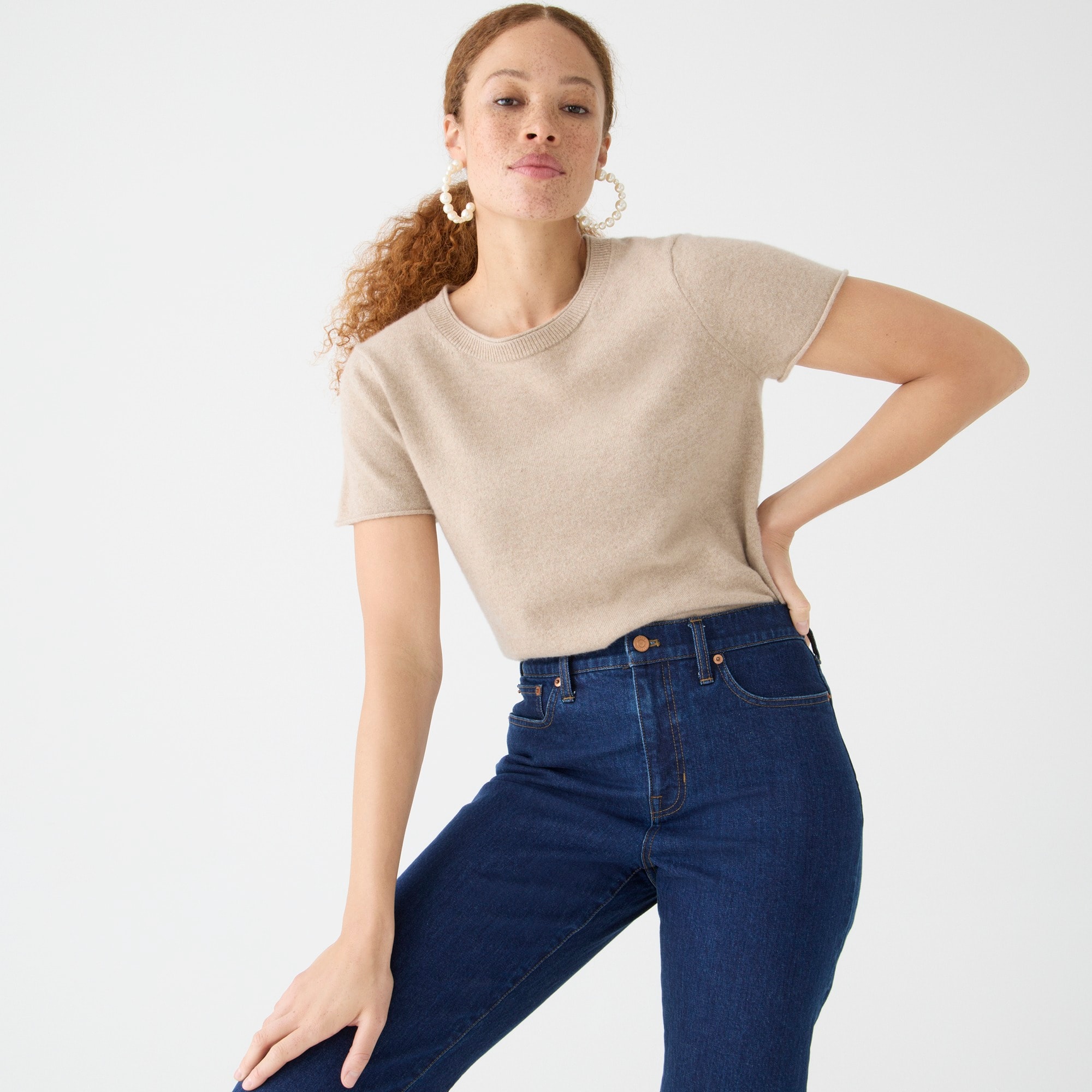 Relaxed cashmere T-shirt