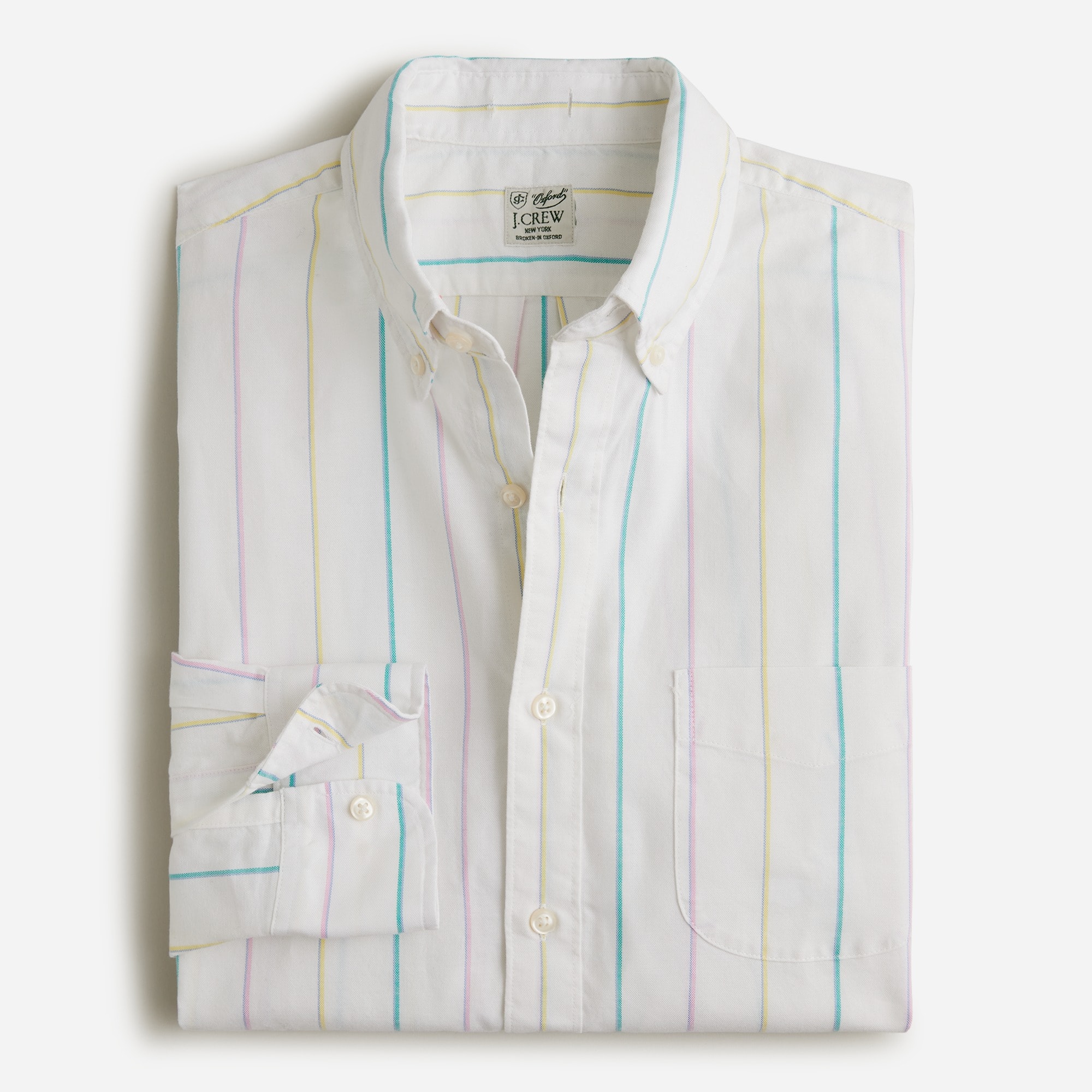 Broken-in organic cotton oxford shirt