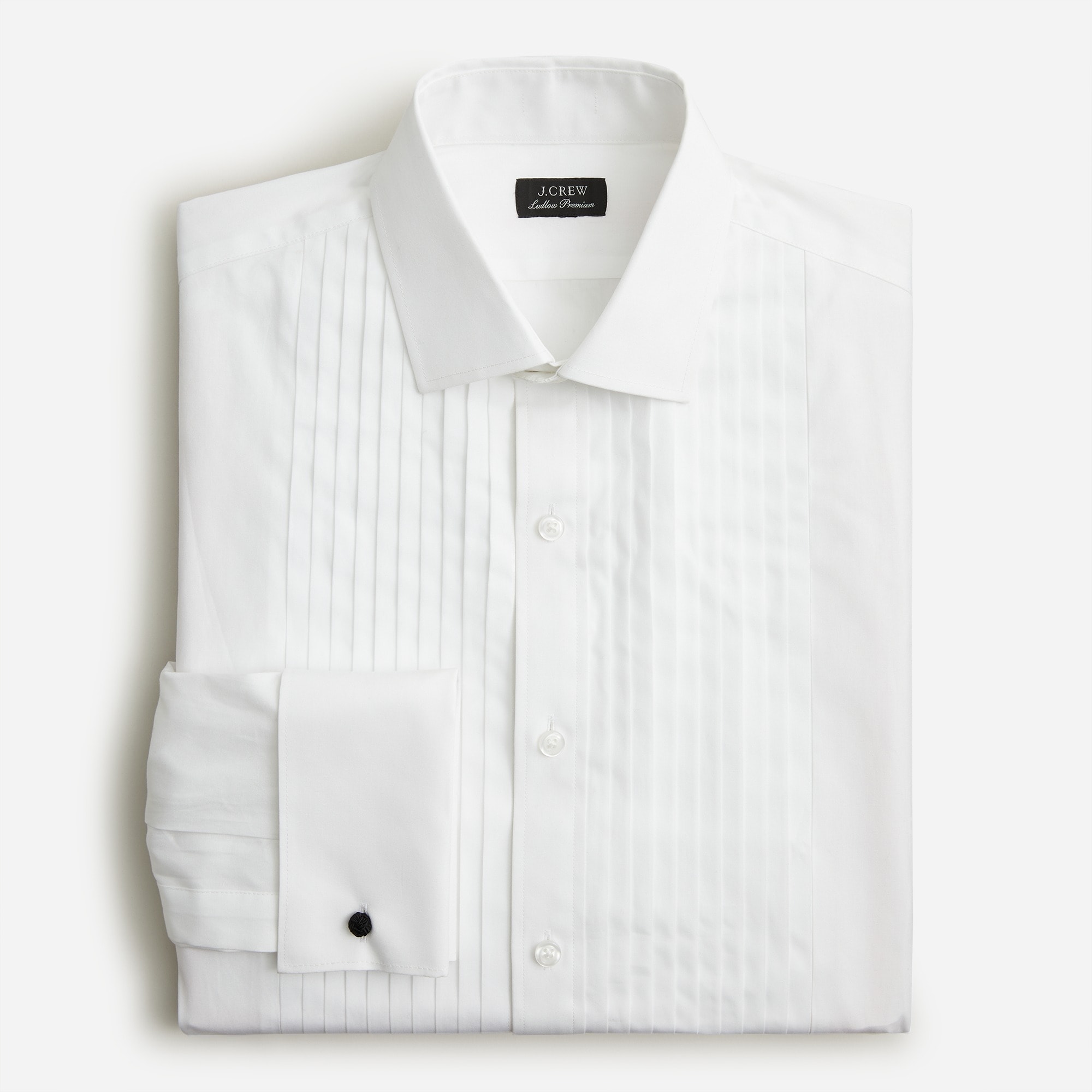 Ludlow pleated-bib tuxedo shirt