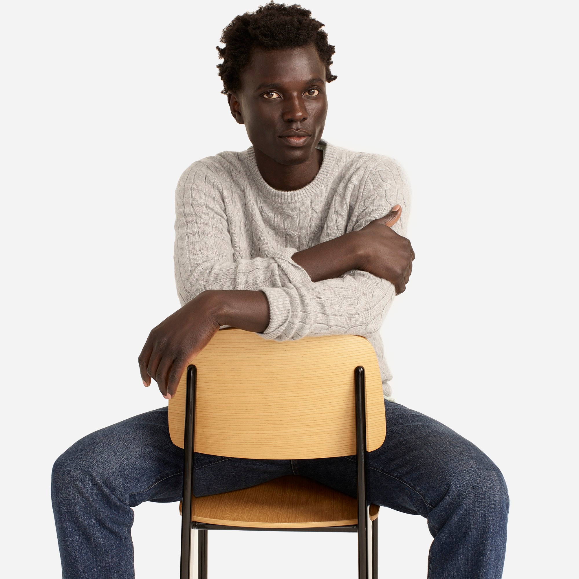 Cashmere cable-knit sweater