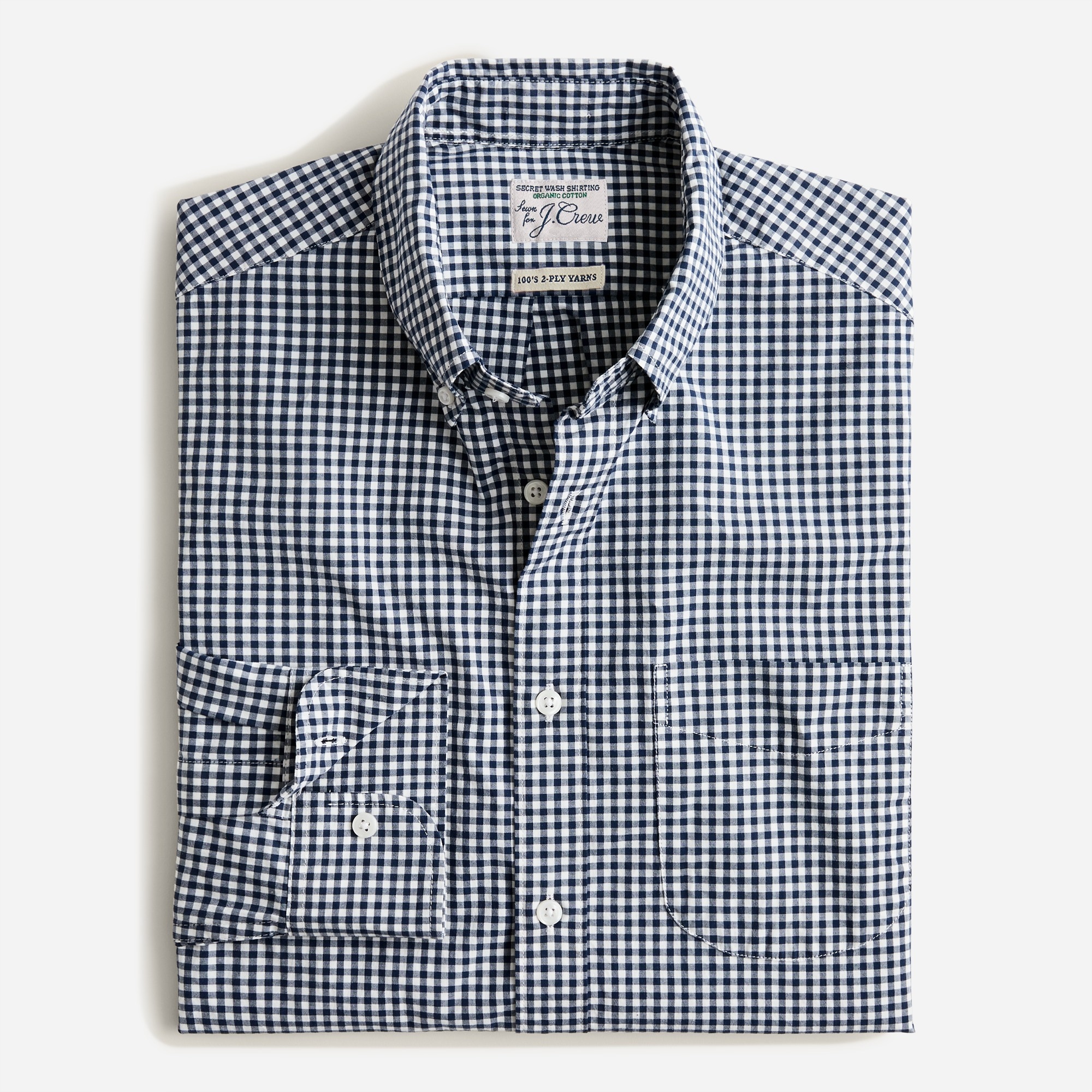 Secret Wash organic cotton poplin shirt
