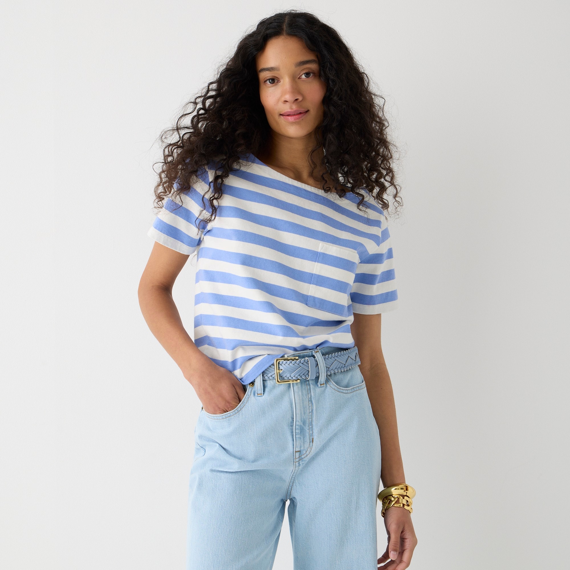 Short-sleeve T-shirt in stripe