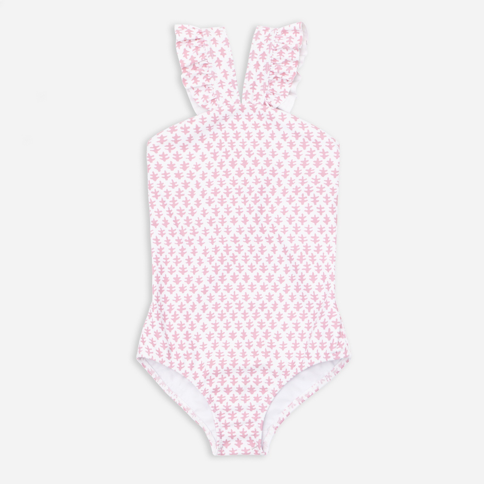 Girls' minnow V-neck crossover one-piece