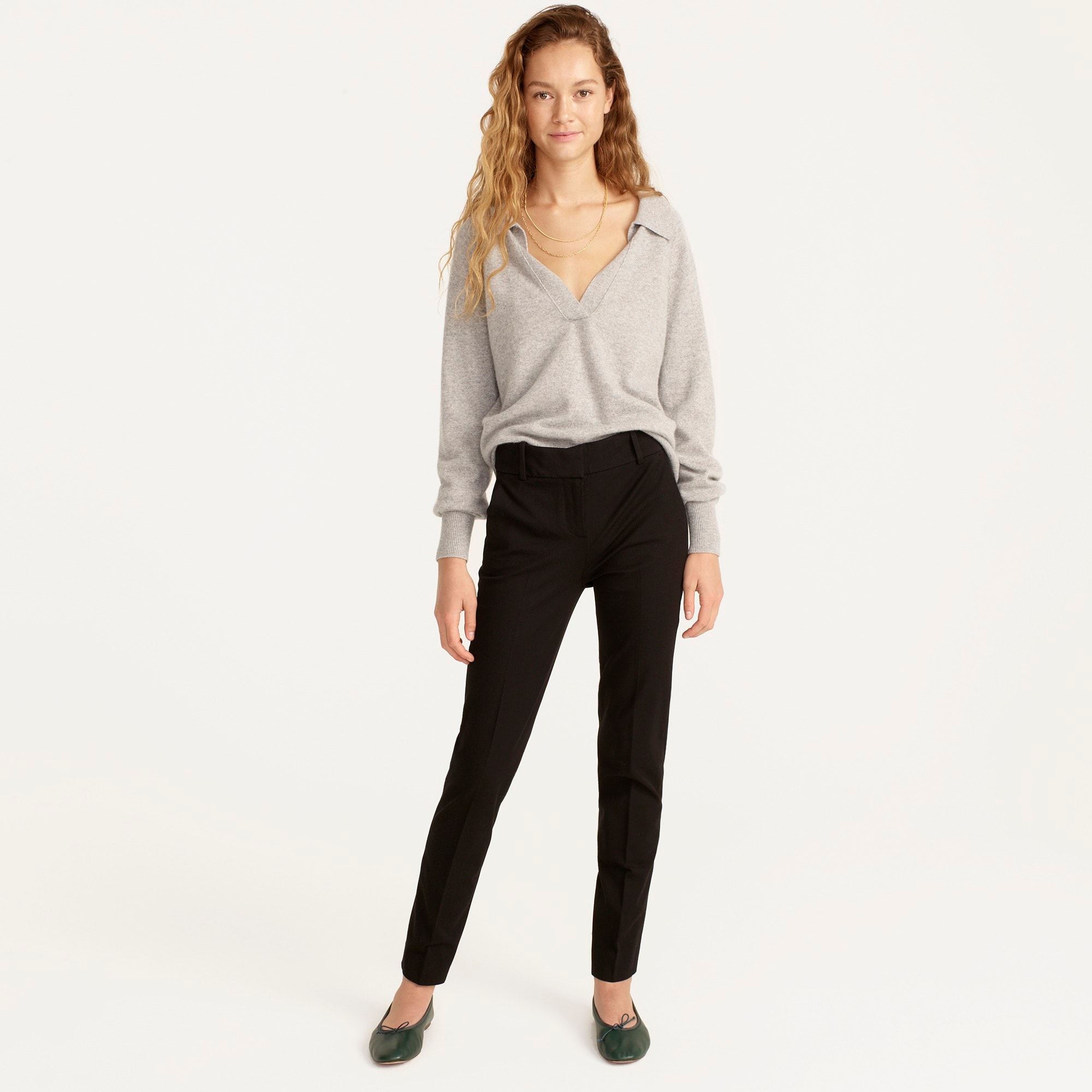 Cameron slim crop pant in bi-stretch cotton blend