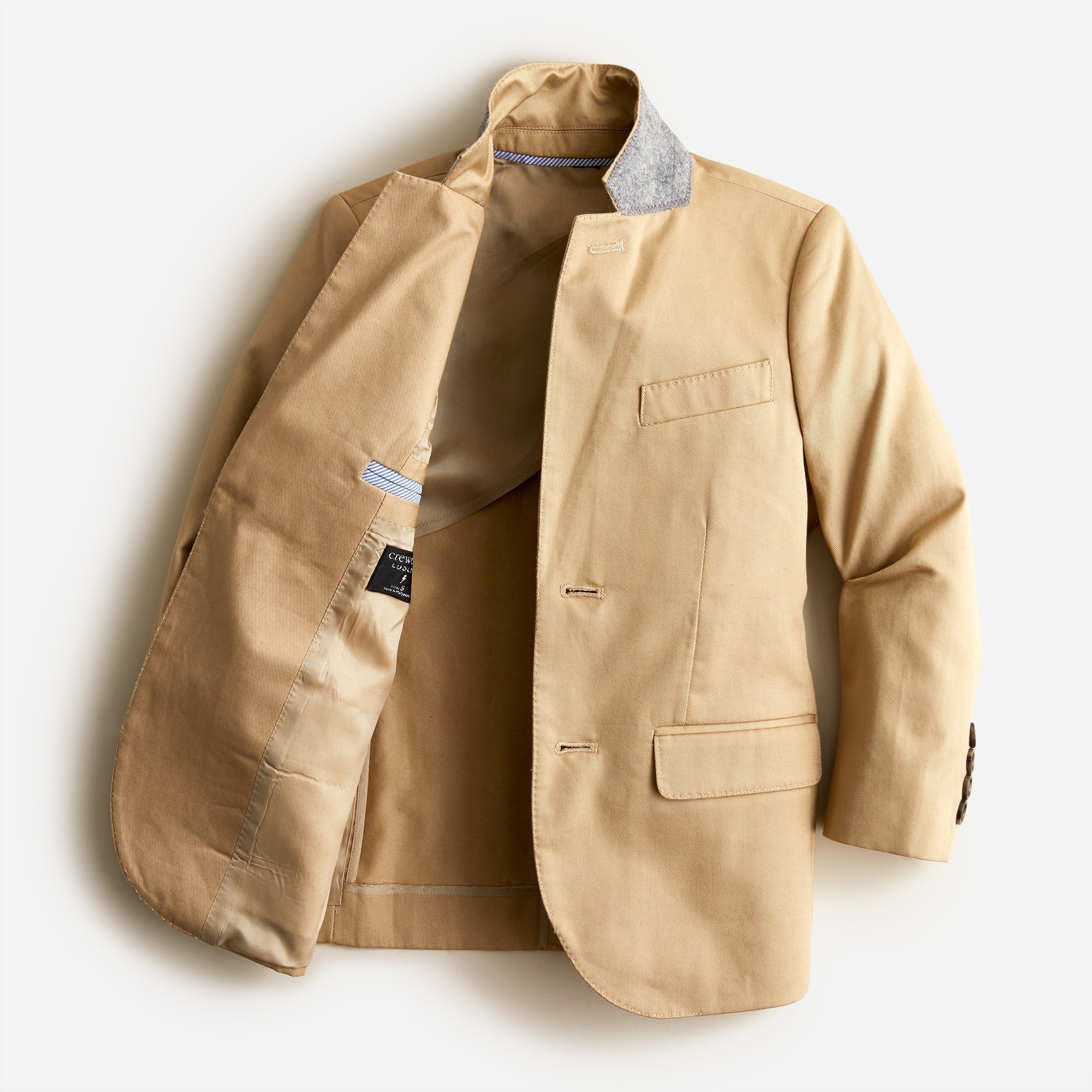 Boys' Ludlow suit jacket in Italian chino