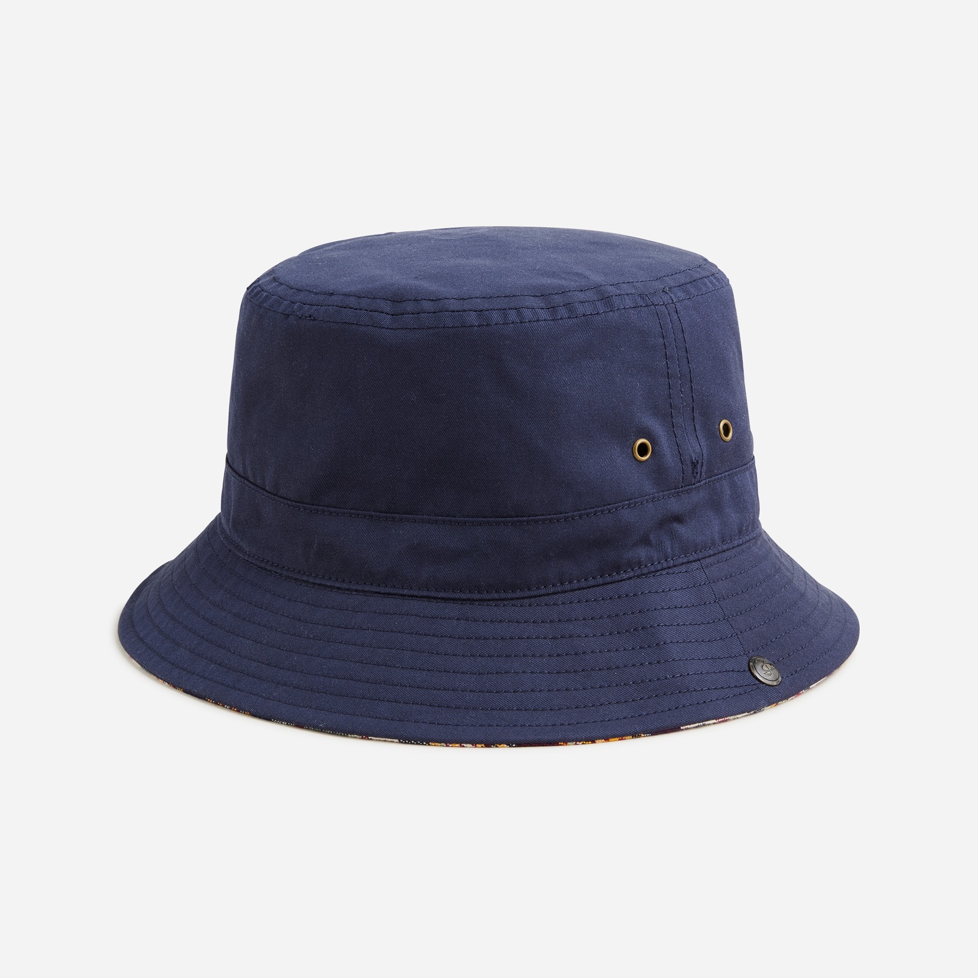 Reversible bucket hat in plaid