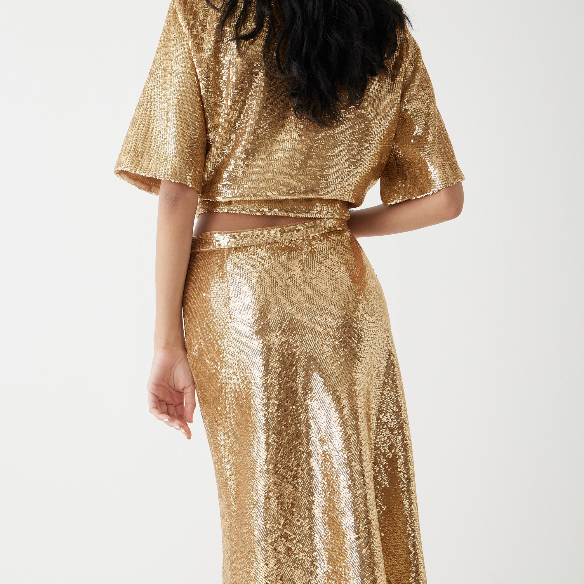 Collection limited-edition sequin Gwyneth slip skirt