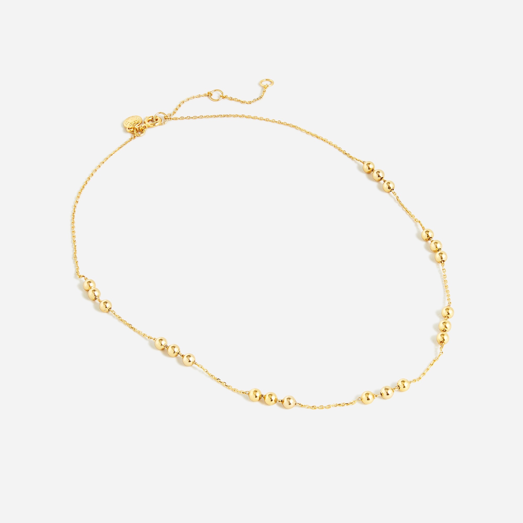 Gold-ball chain necklace