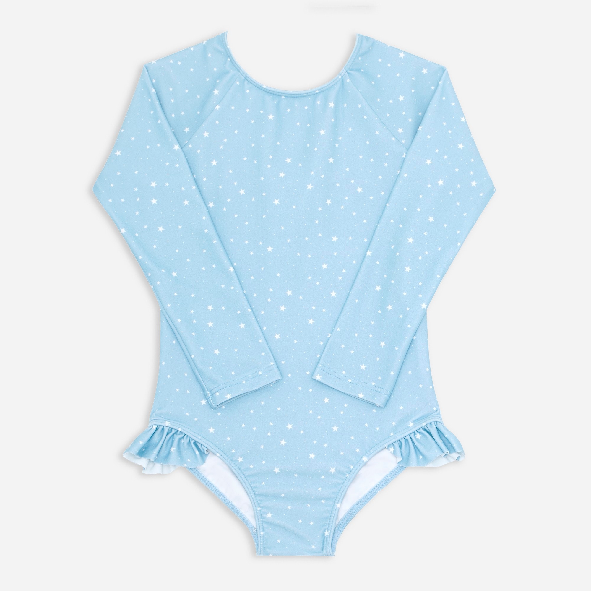 Girls' minnow rash guard one-piece