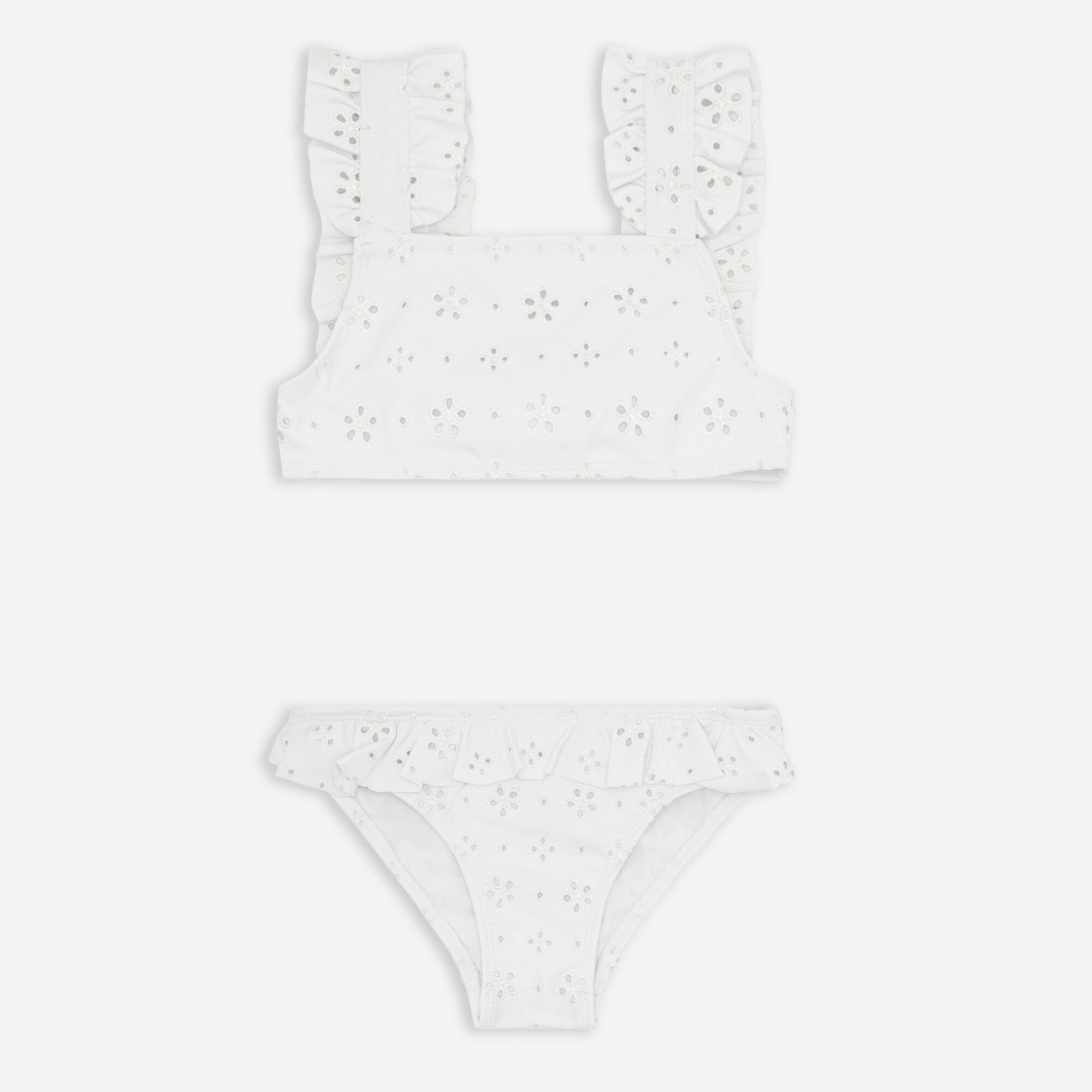 Girls' minnow™ eyelet ruffle bikini