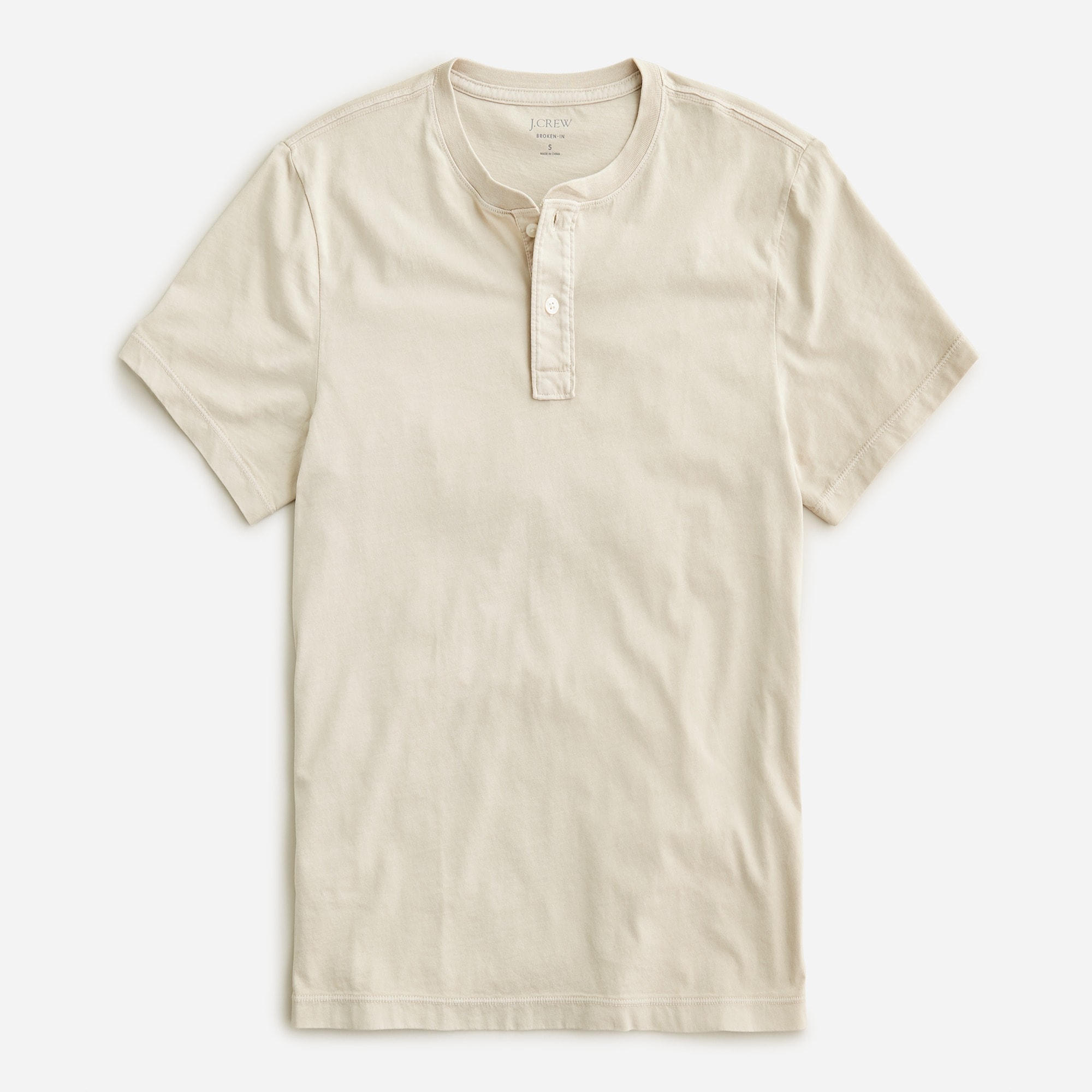Short-sleeve Broken-in henley