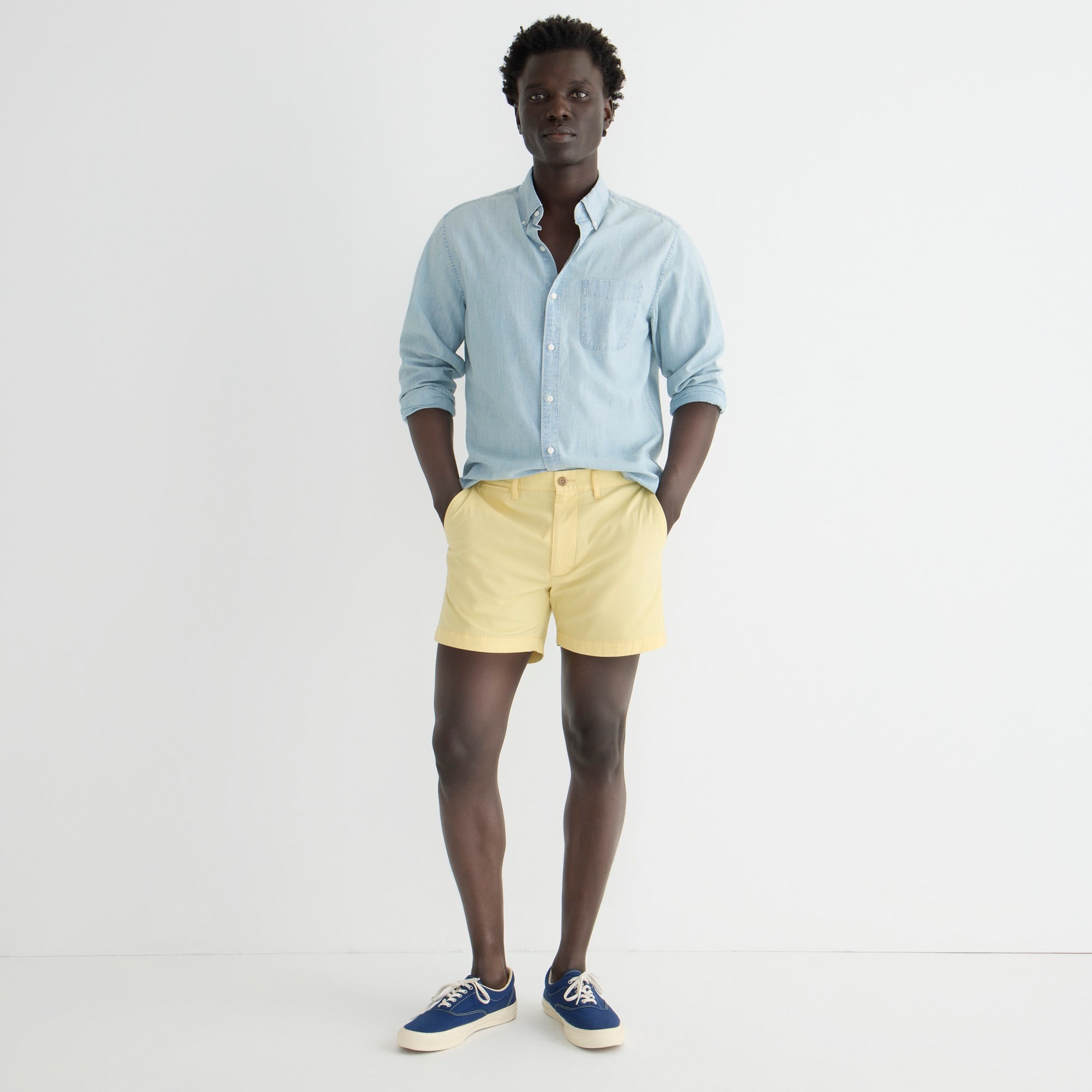 5" stretch chino short