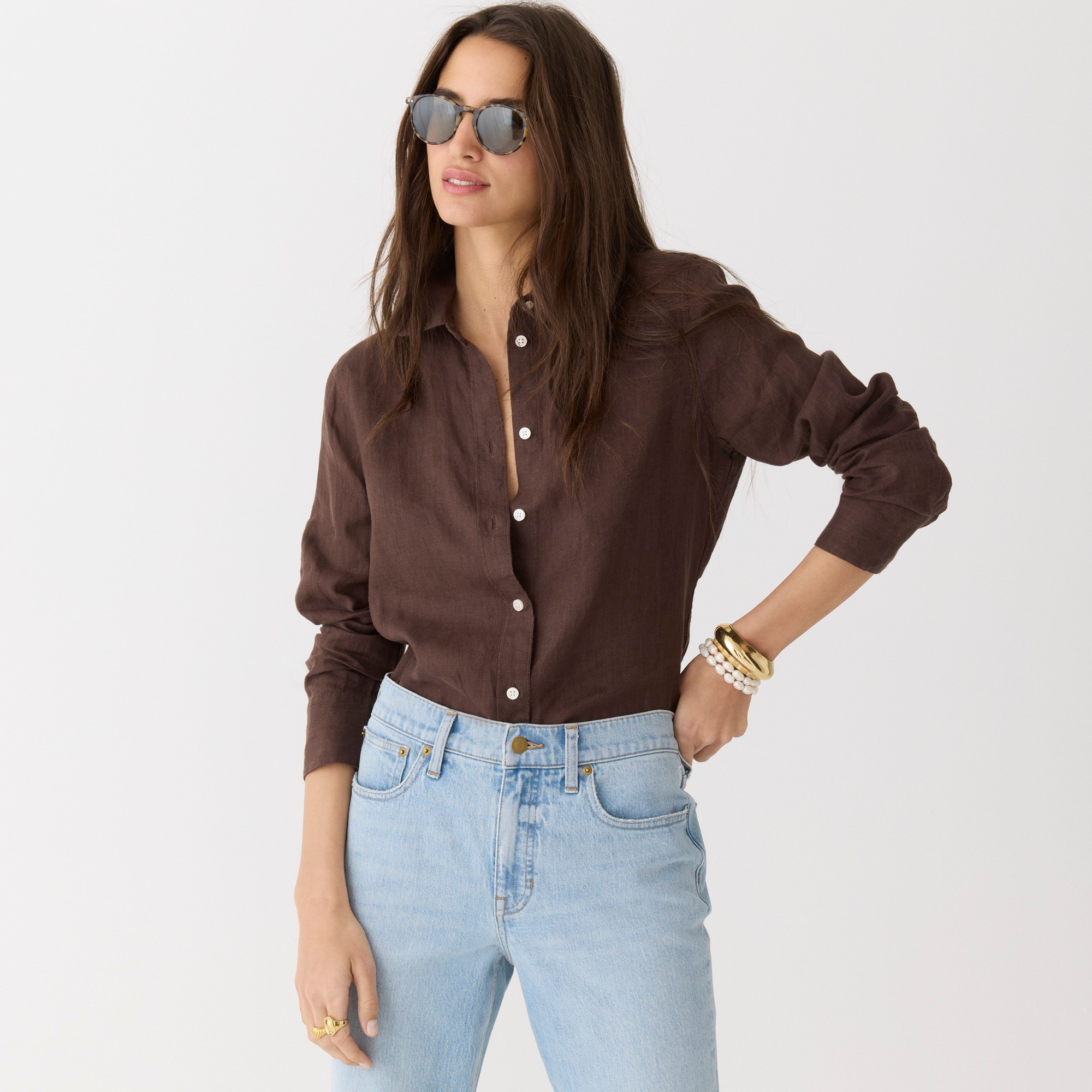 Slim-fit Baird McNutt Irish linen shirt