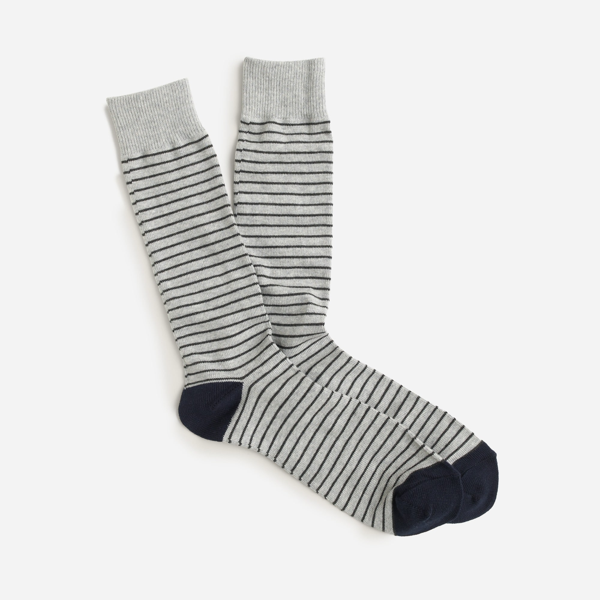 Tipped microstriped socks