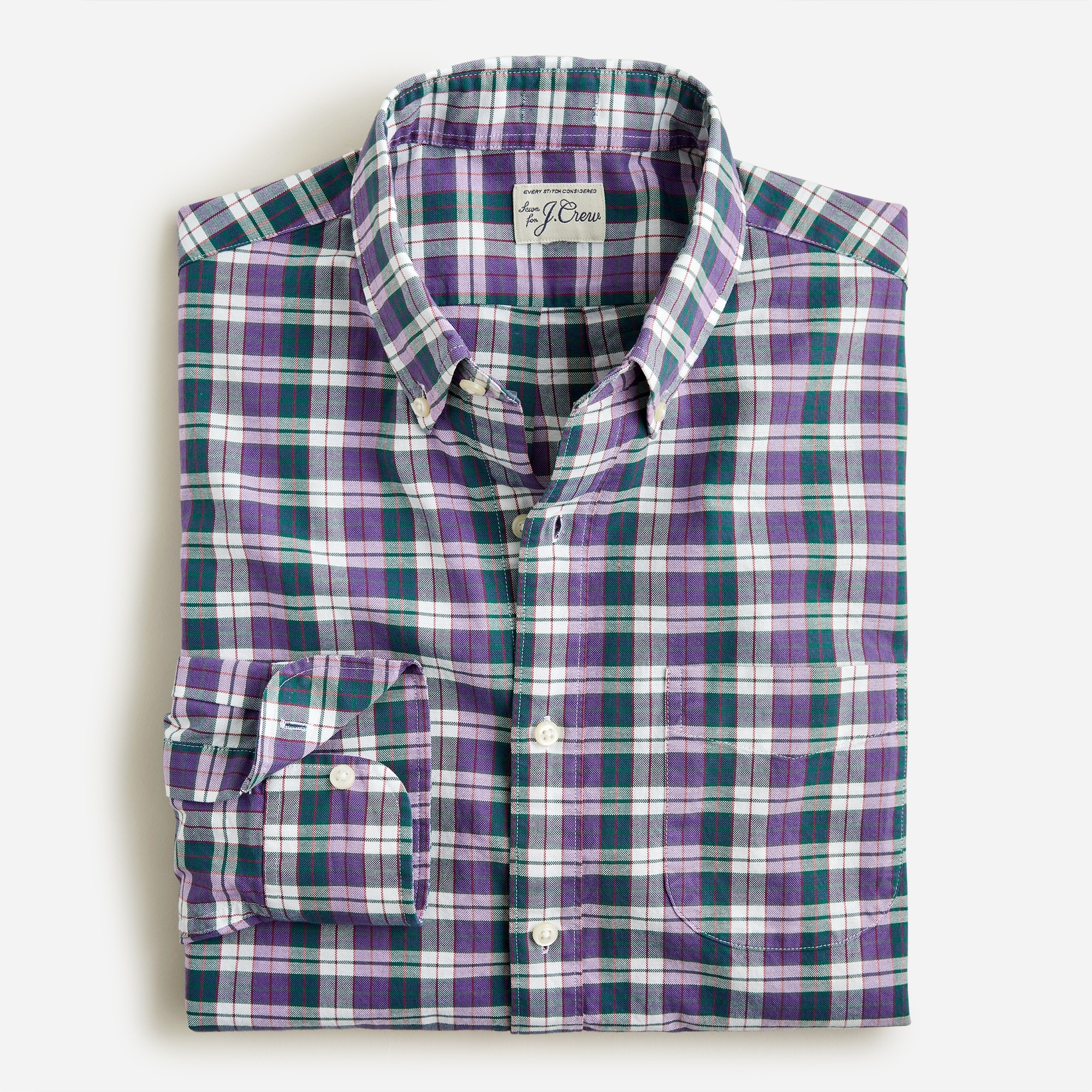 Slim Broken-in organic cotton oxford shirt