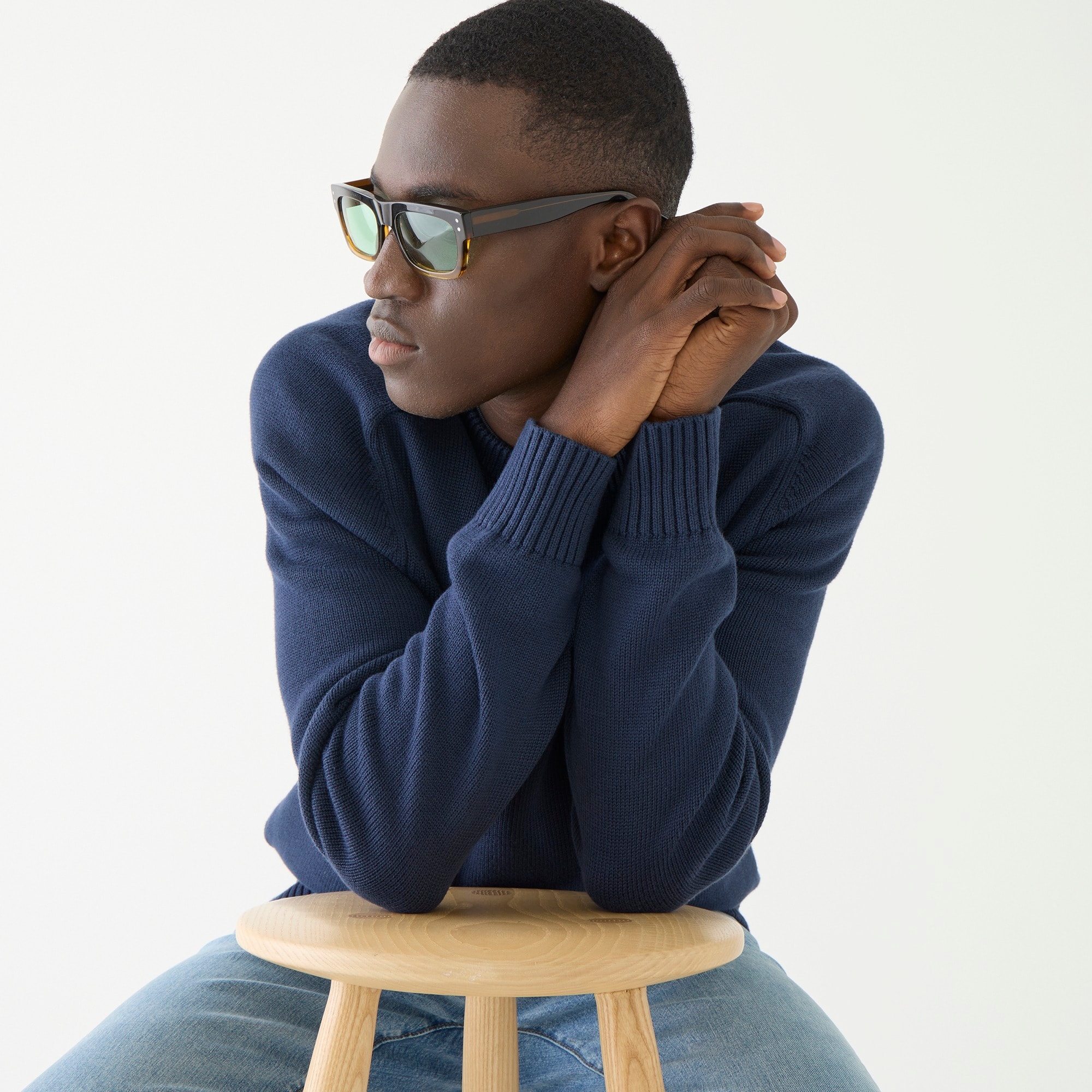 Heritage cotton crewneck sweater