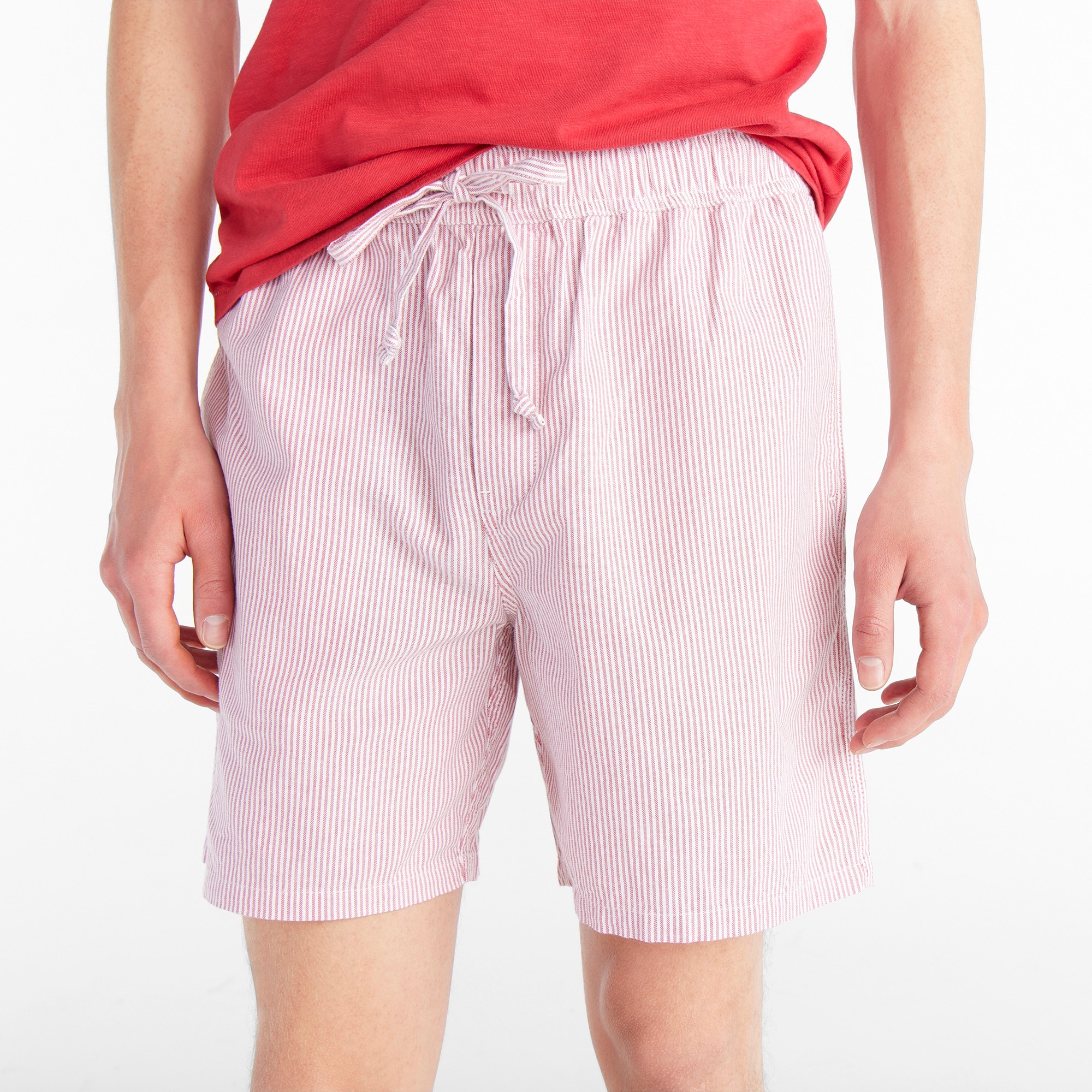 7 pajama short in Broken-in organic cotton oxford