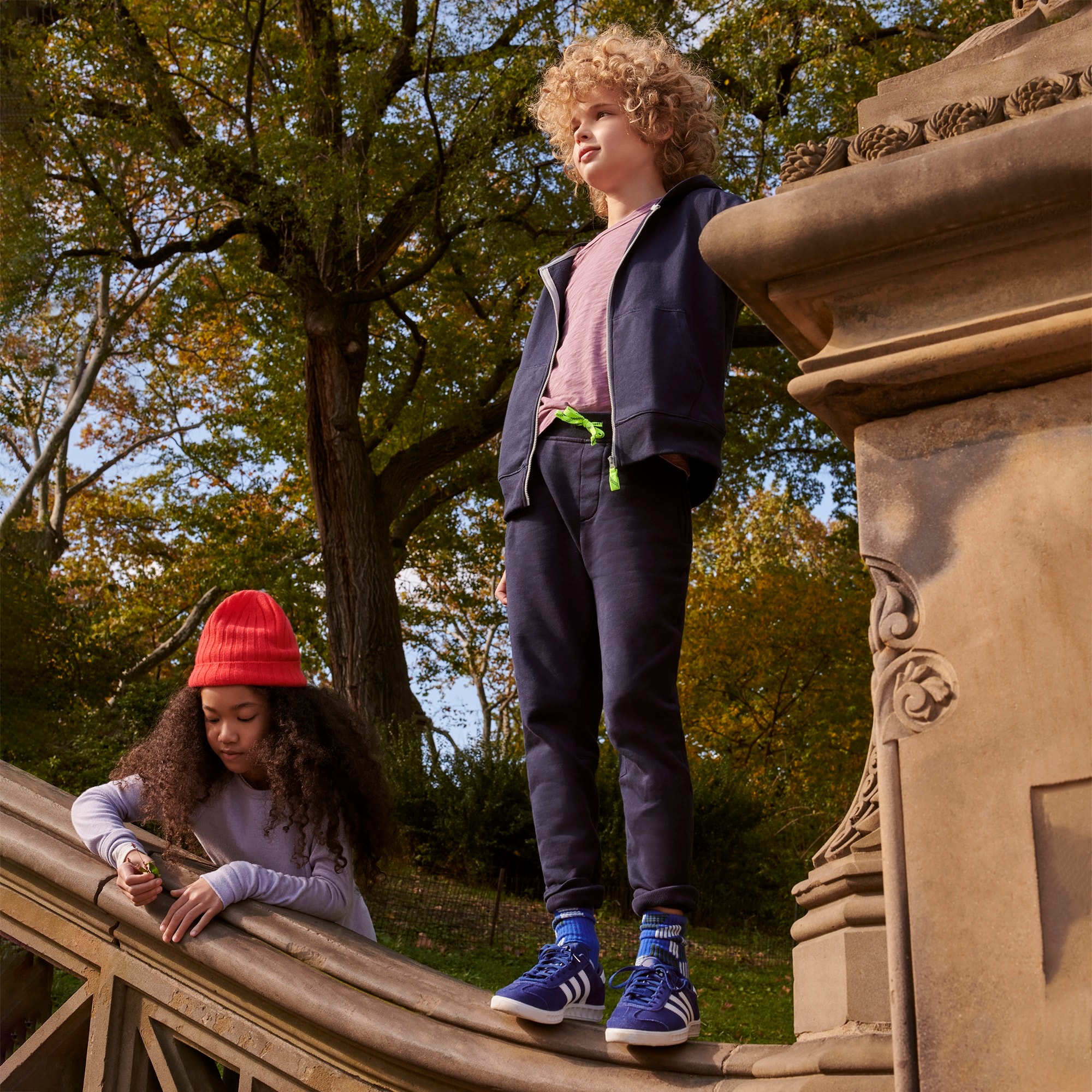 Kids' french terry full-zip hoodie
