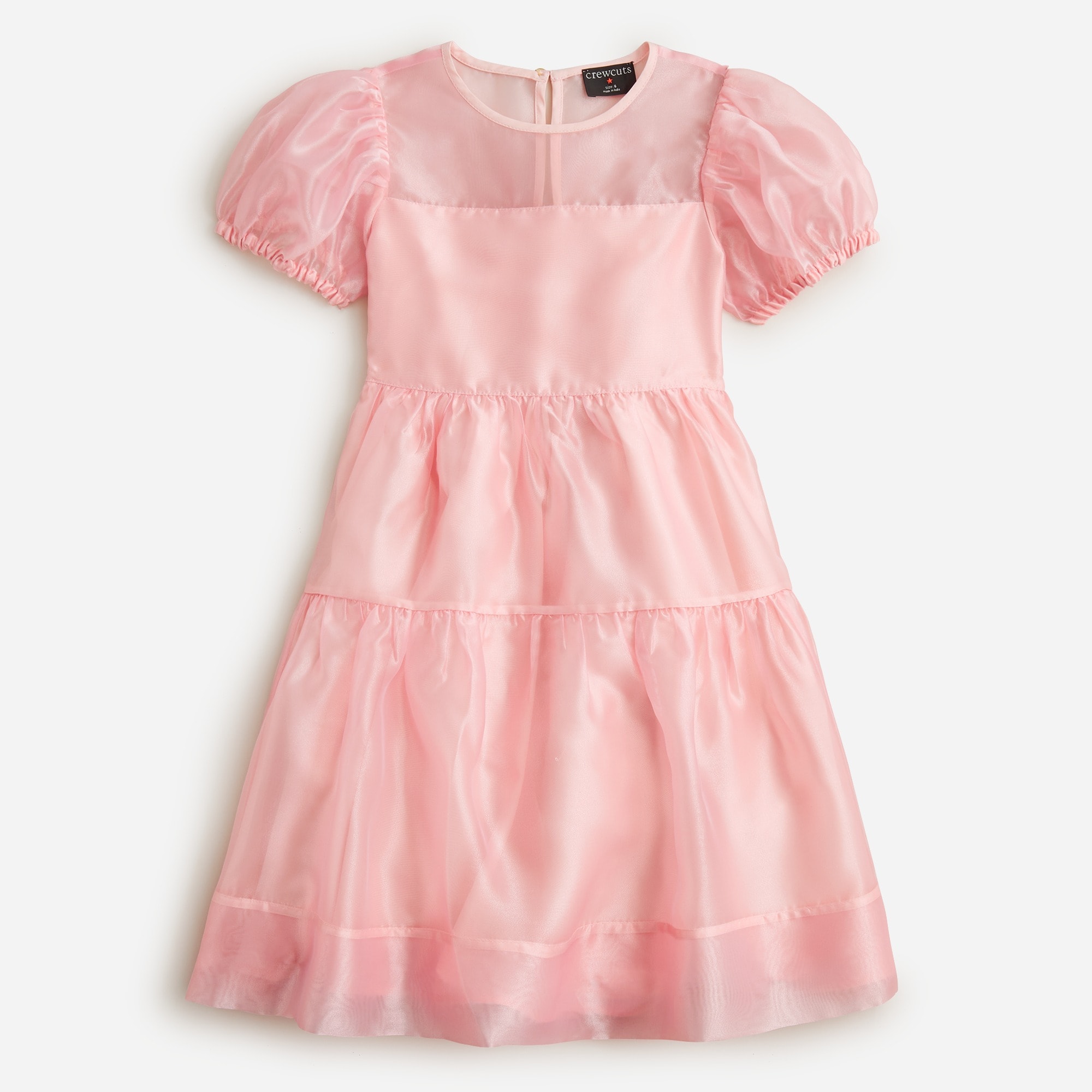 Girls' organza tiered dress