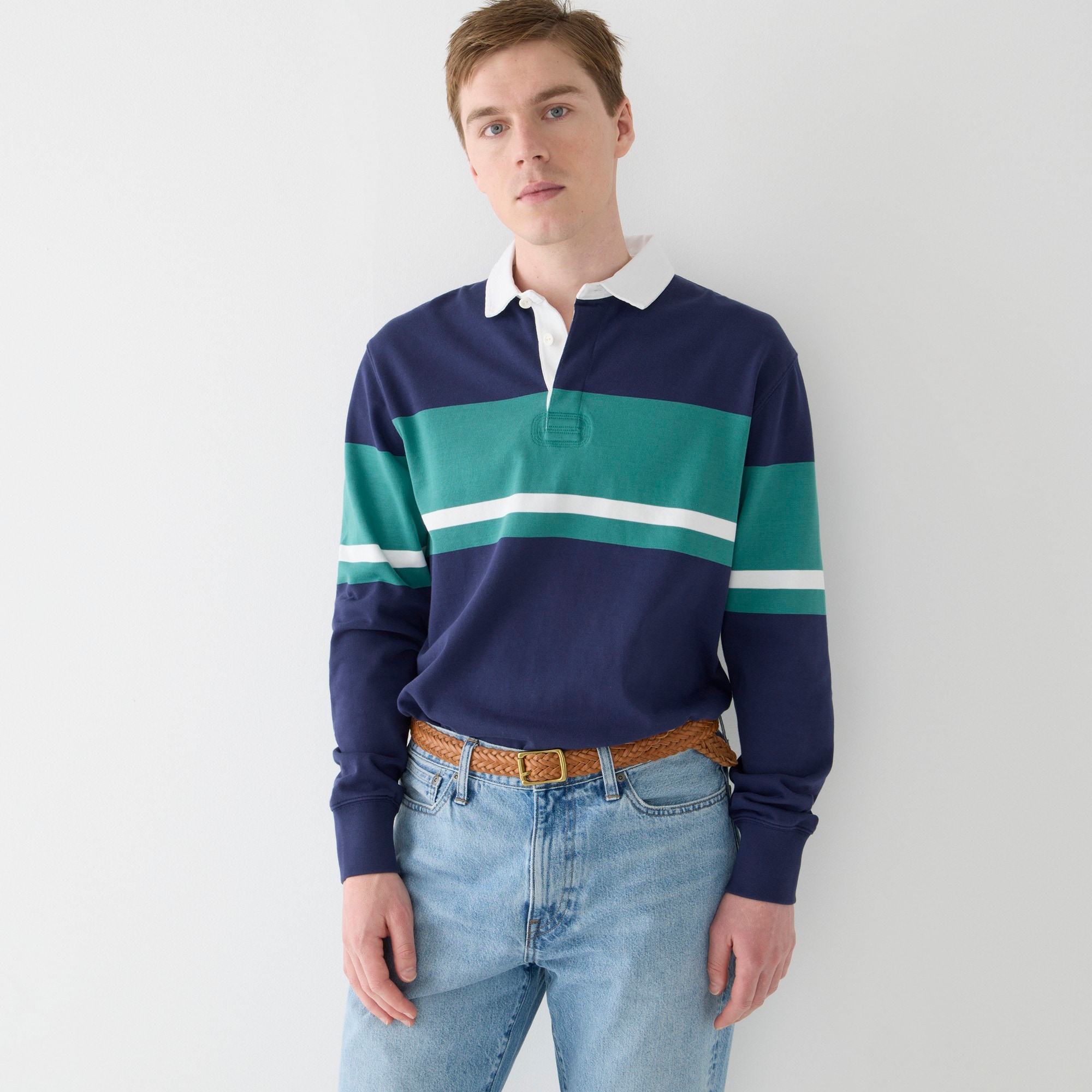 Rugby shirt in colorblock