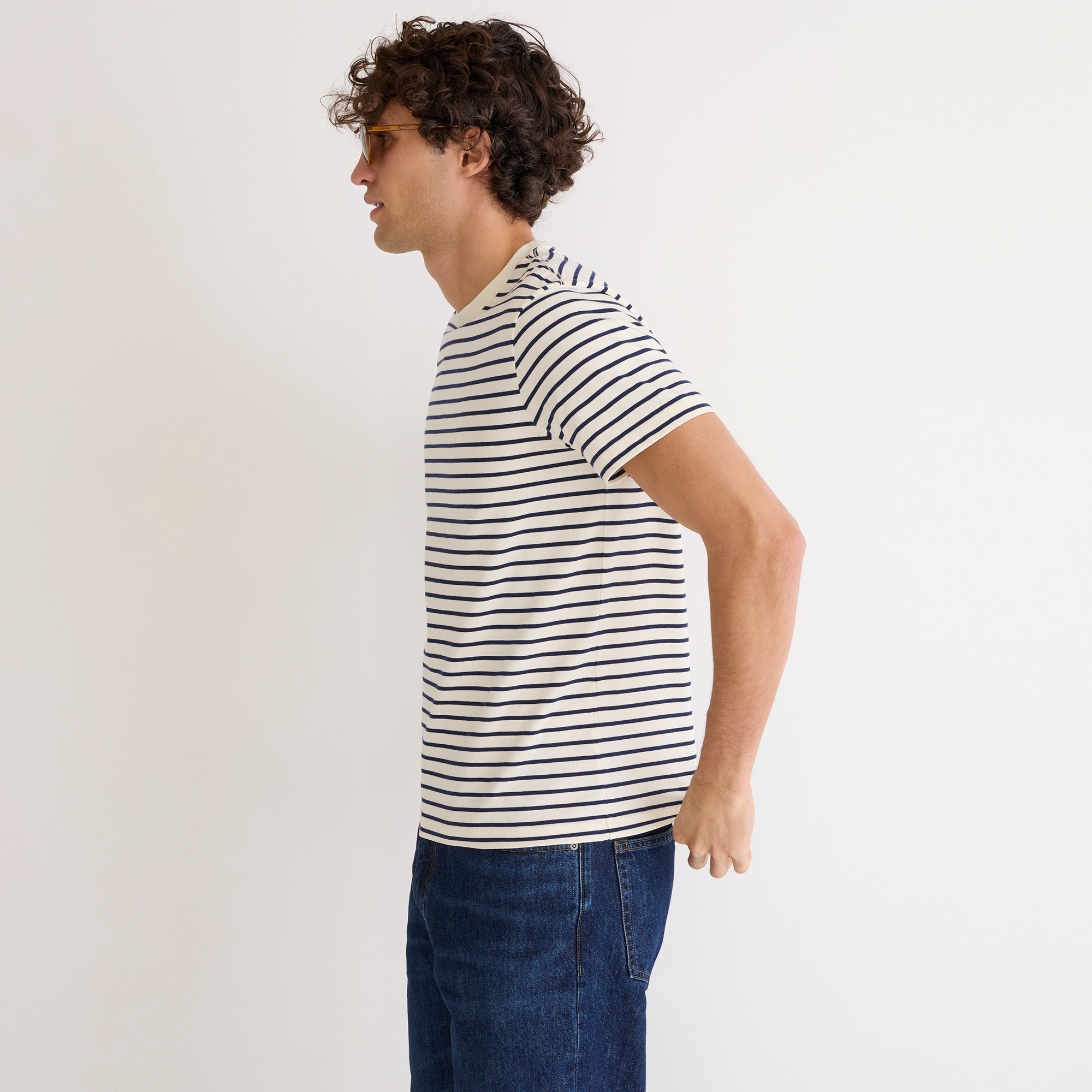 Cotton T-shirt in stripe