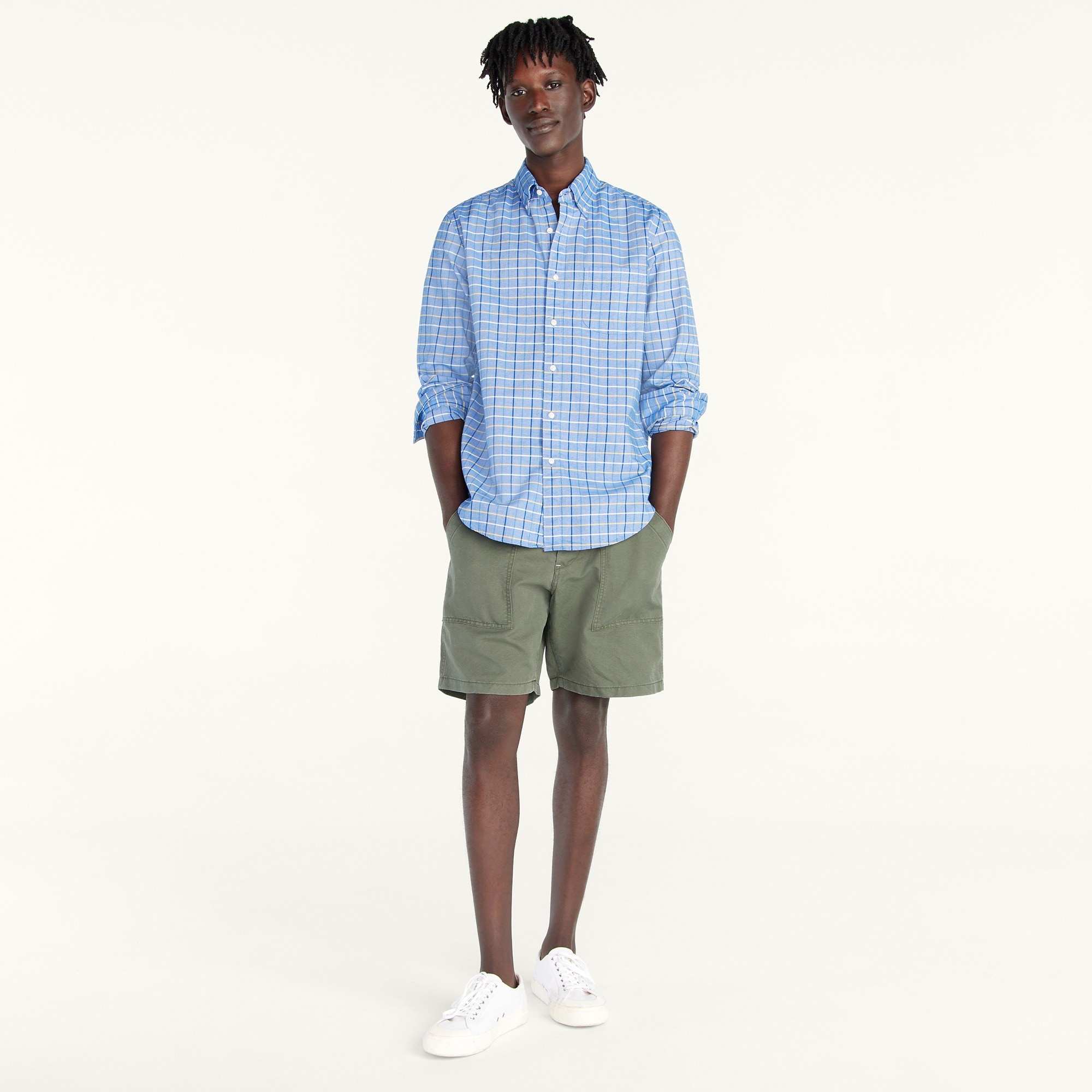 Broken-in organic cotton oxford shirt