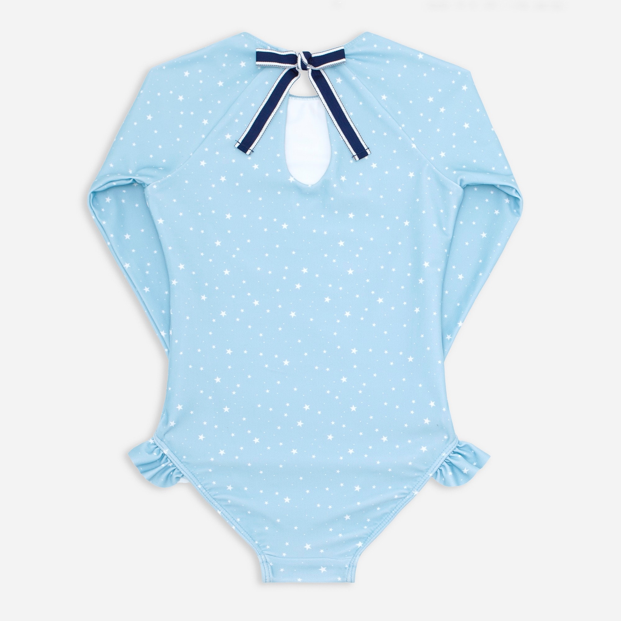 Girls' minnow rash guard one-piece