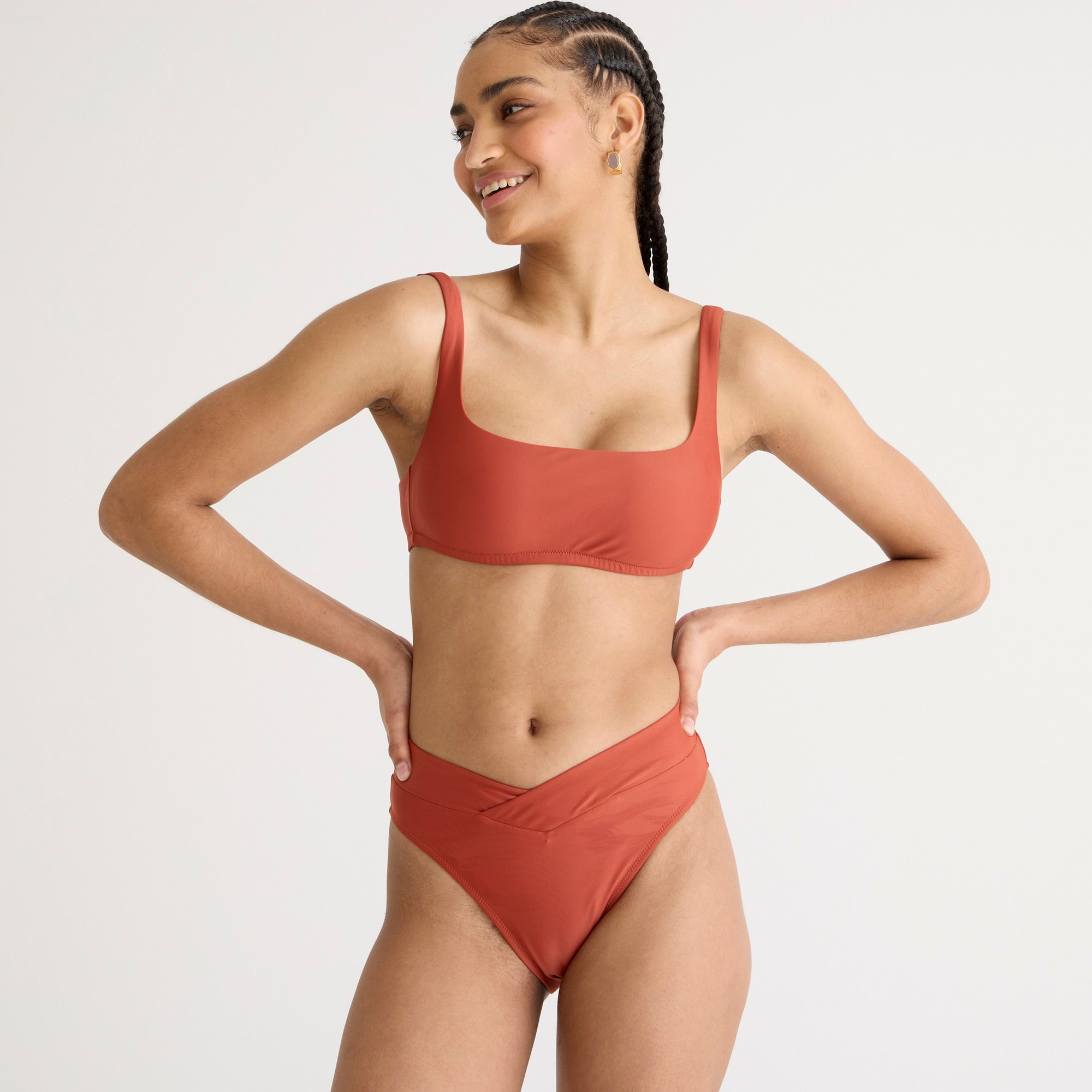Squareneck bikini top
