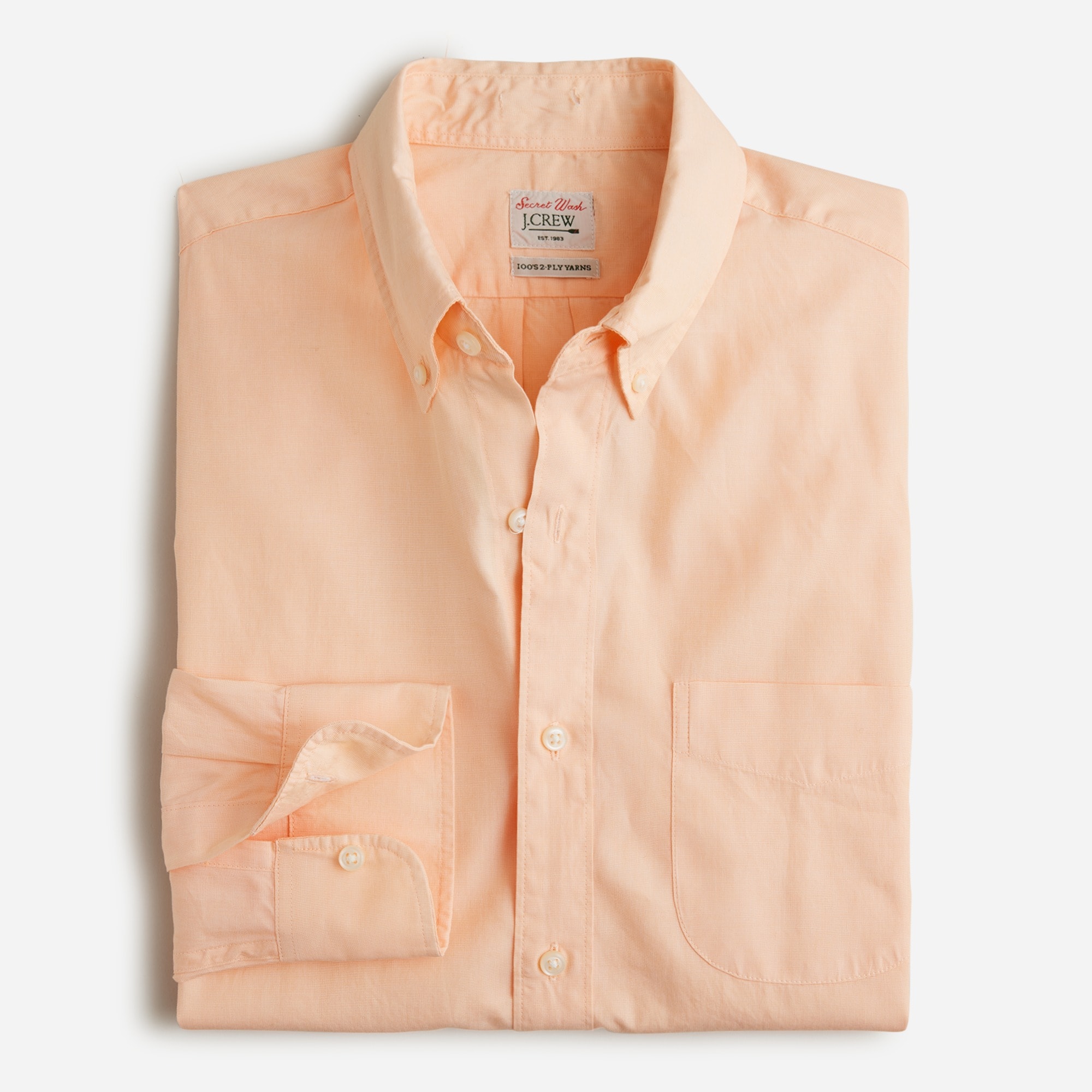 Secret Wash cotton poplin shirt