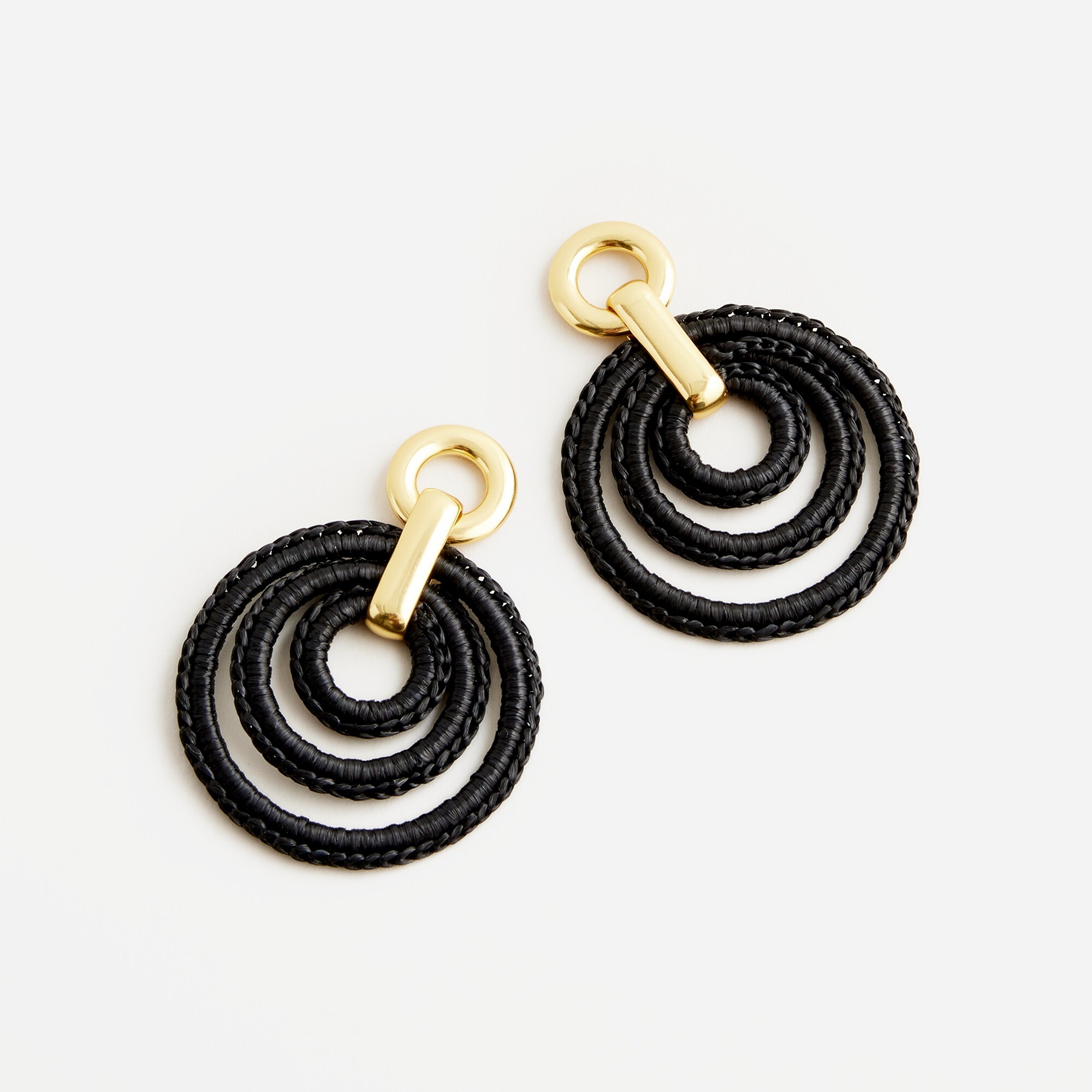 Layered raffia hoops