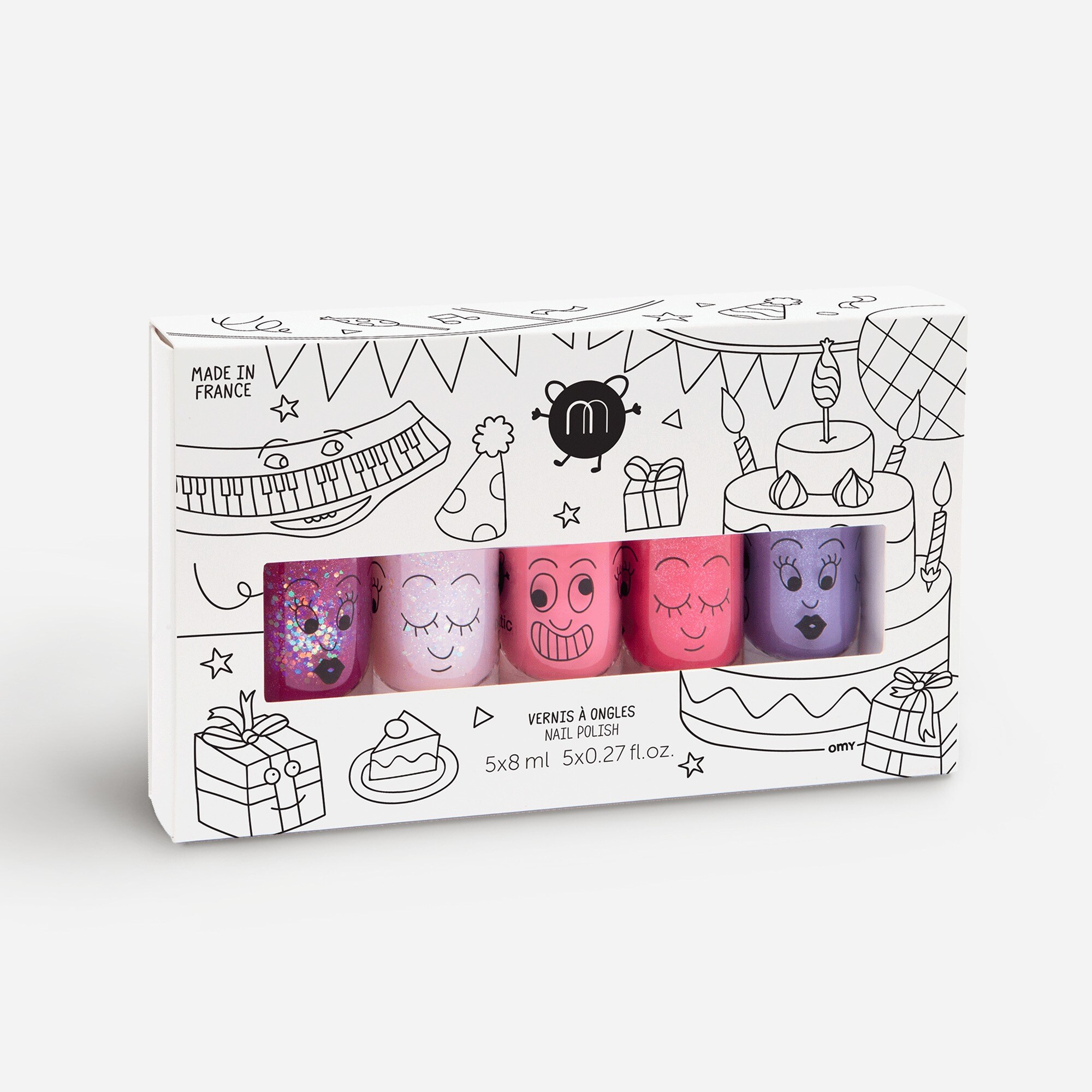 nailmatic kids' party nail polish set