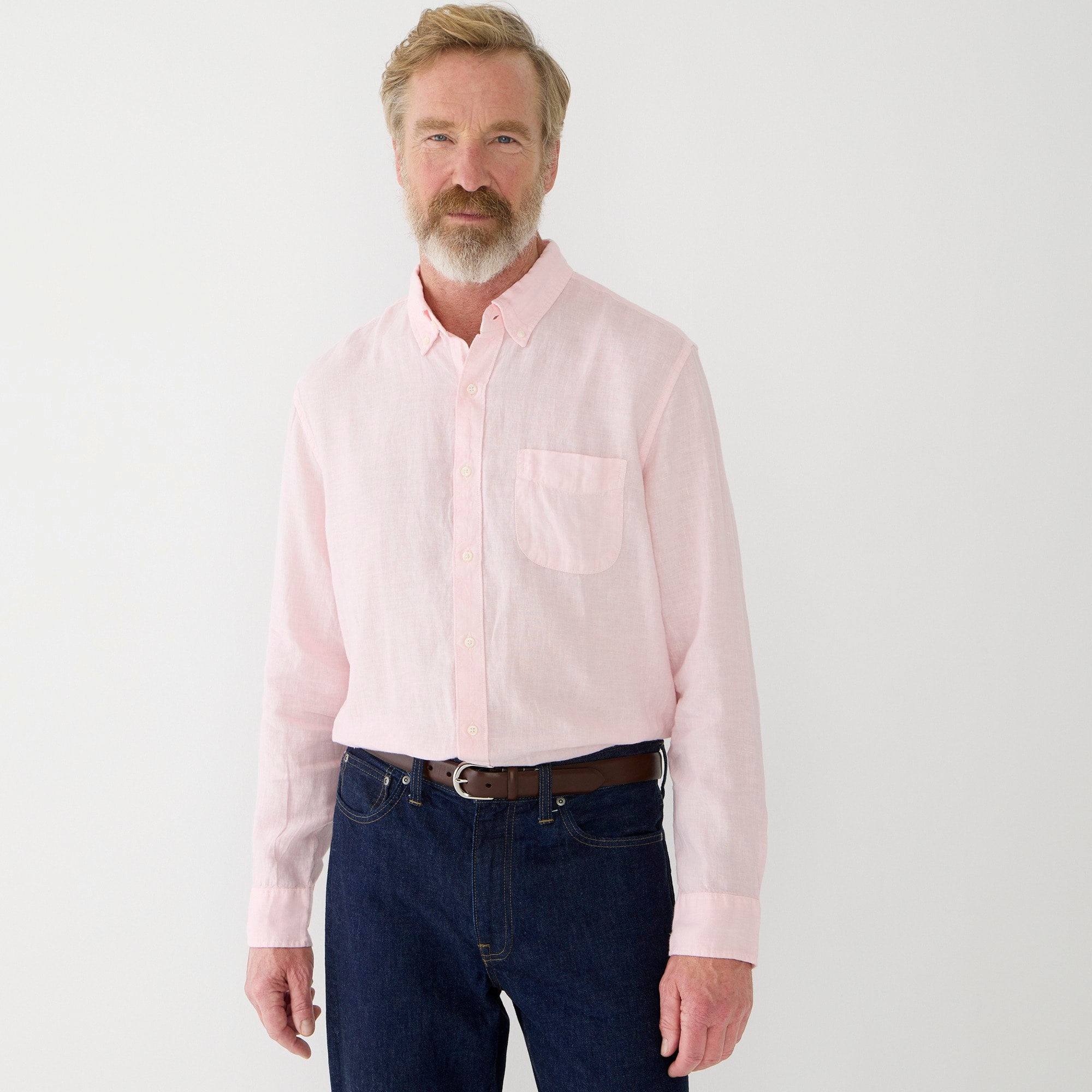 Baird McNutt garment-dyed Irish linen shirt