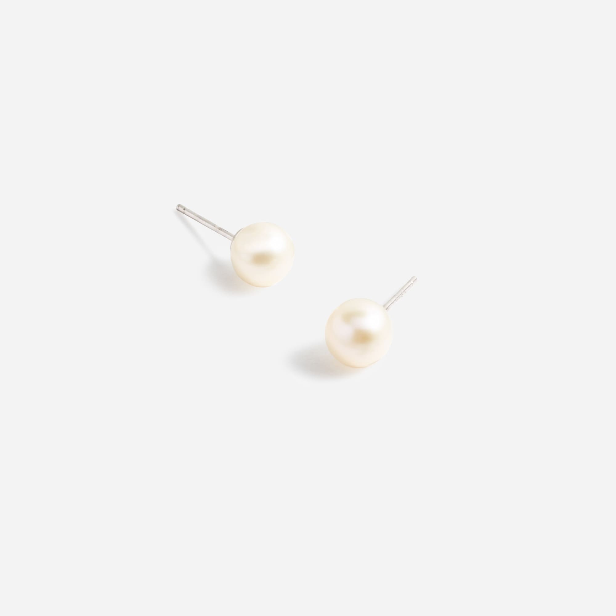 Pearl stud earrings