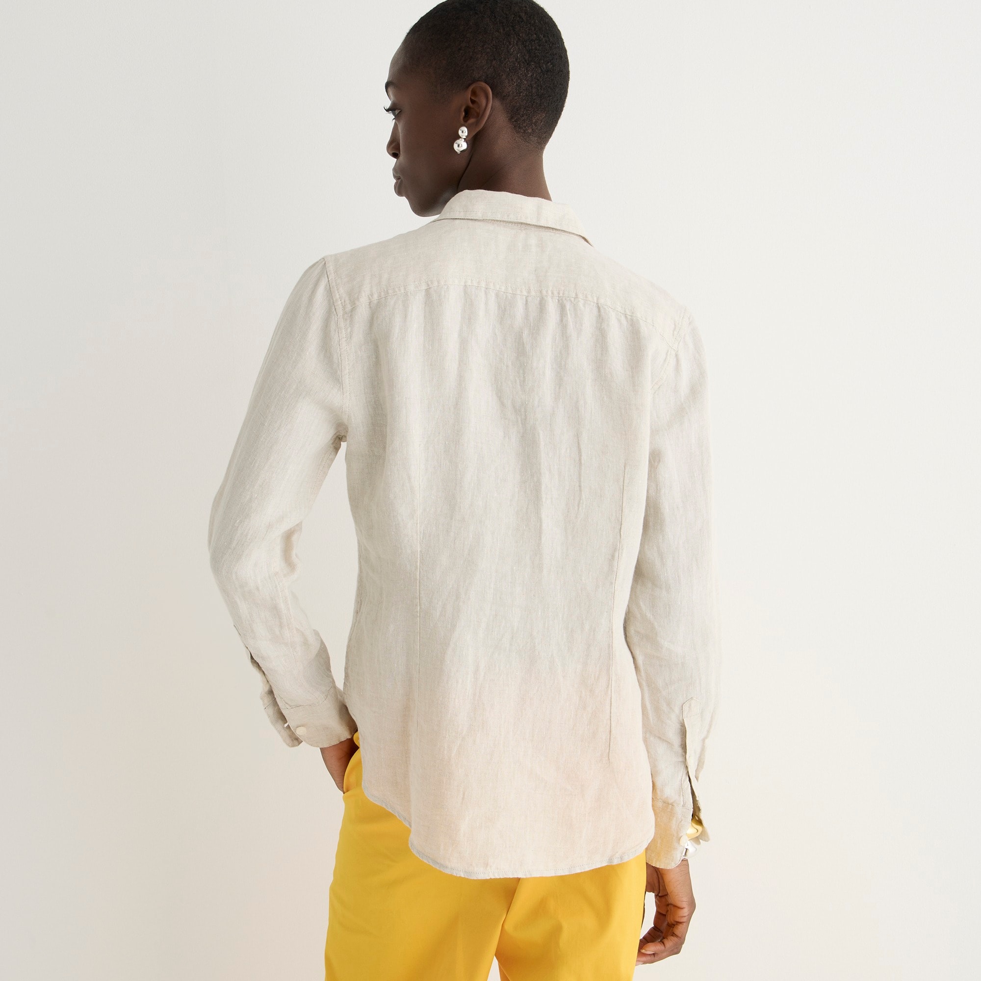 Slim-fit Baird McNutt Irish linen shirt