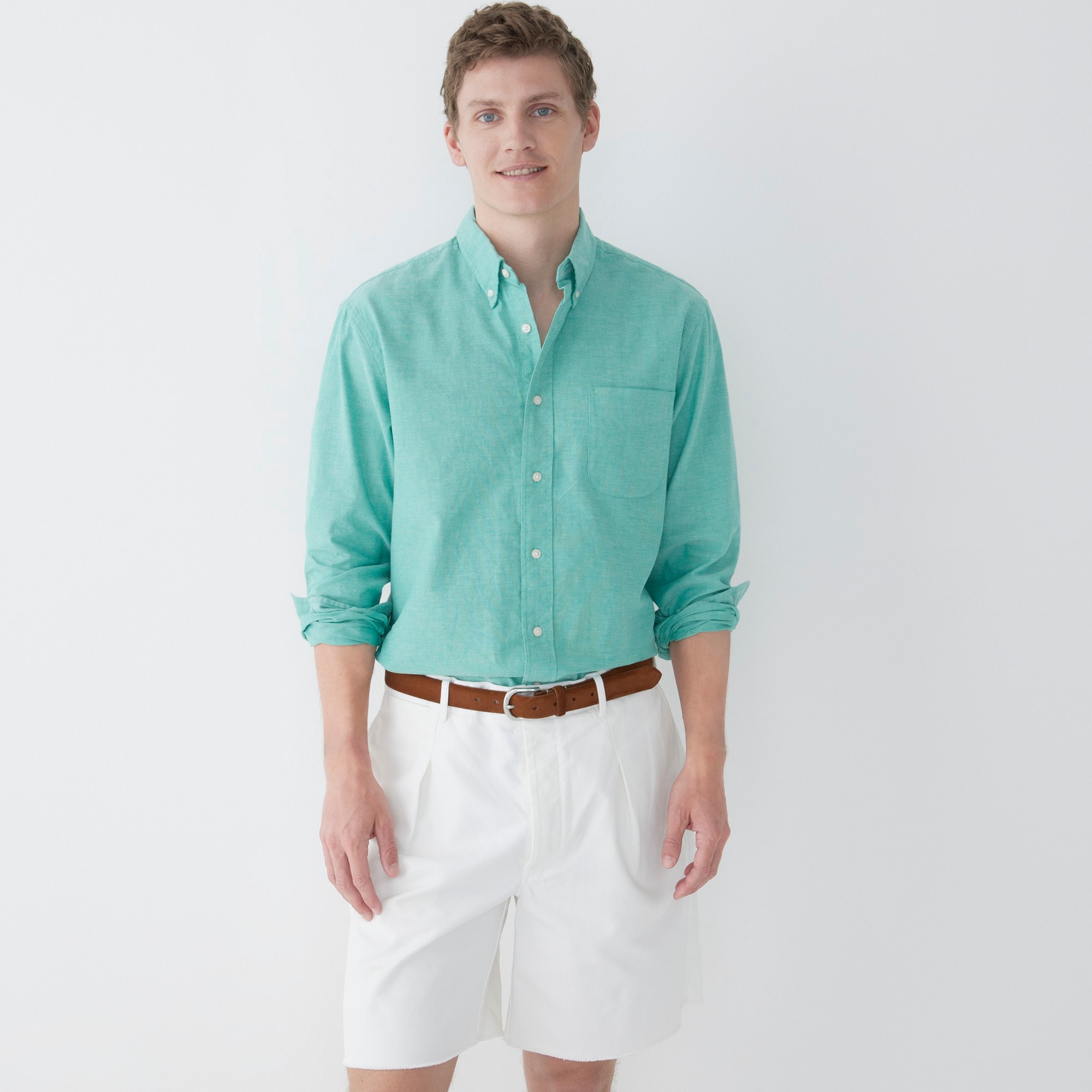 Relaxed Broken-in organic cotton oxford shirt