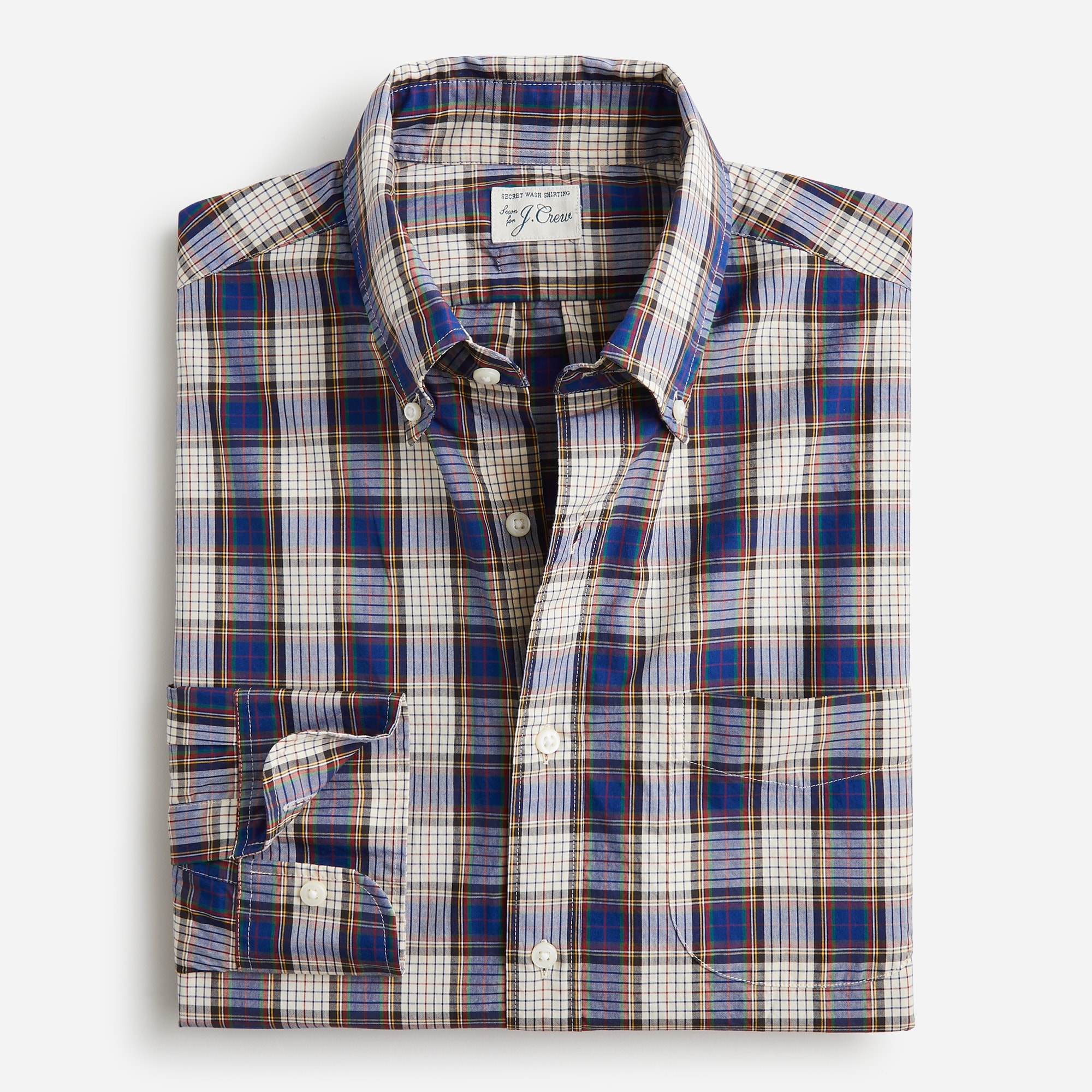 Secret Wash cotton poplin shirt