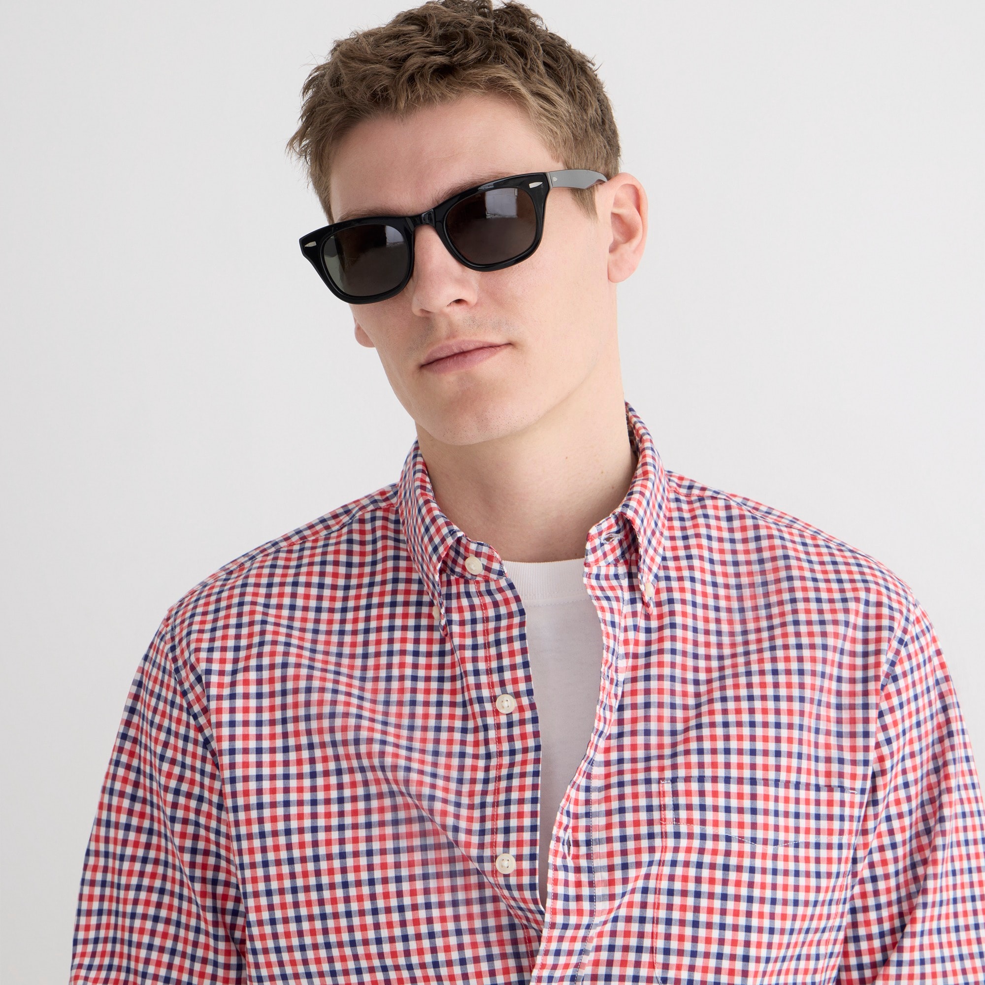 Secret Wash cotton poplin shirt